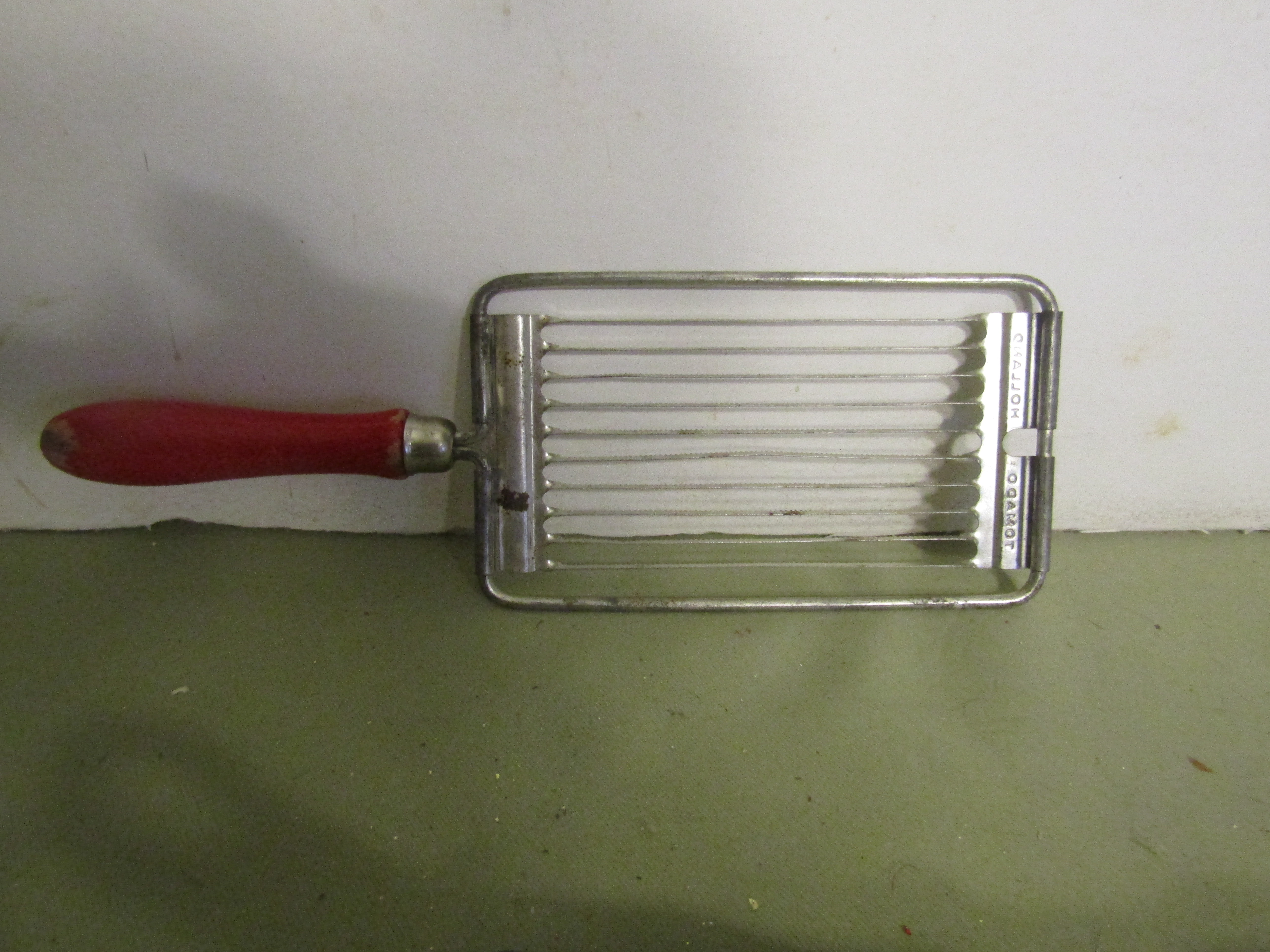 Vintage Tomado Holland Red Wood Handled Slicer
