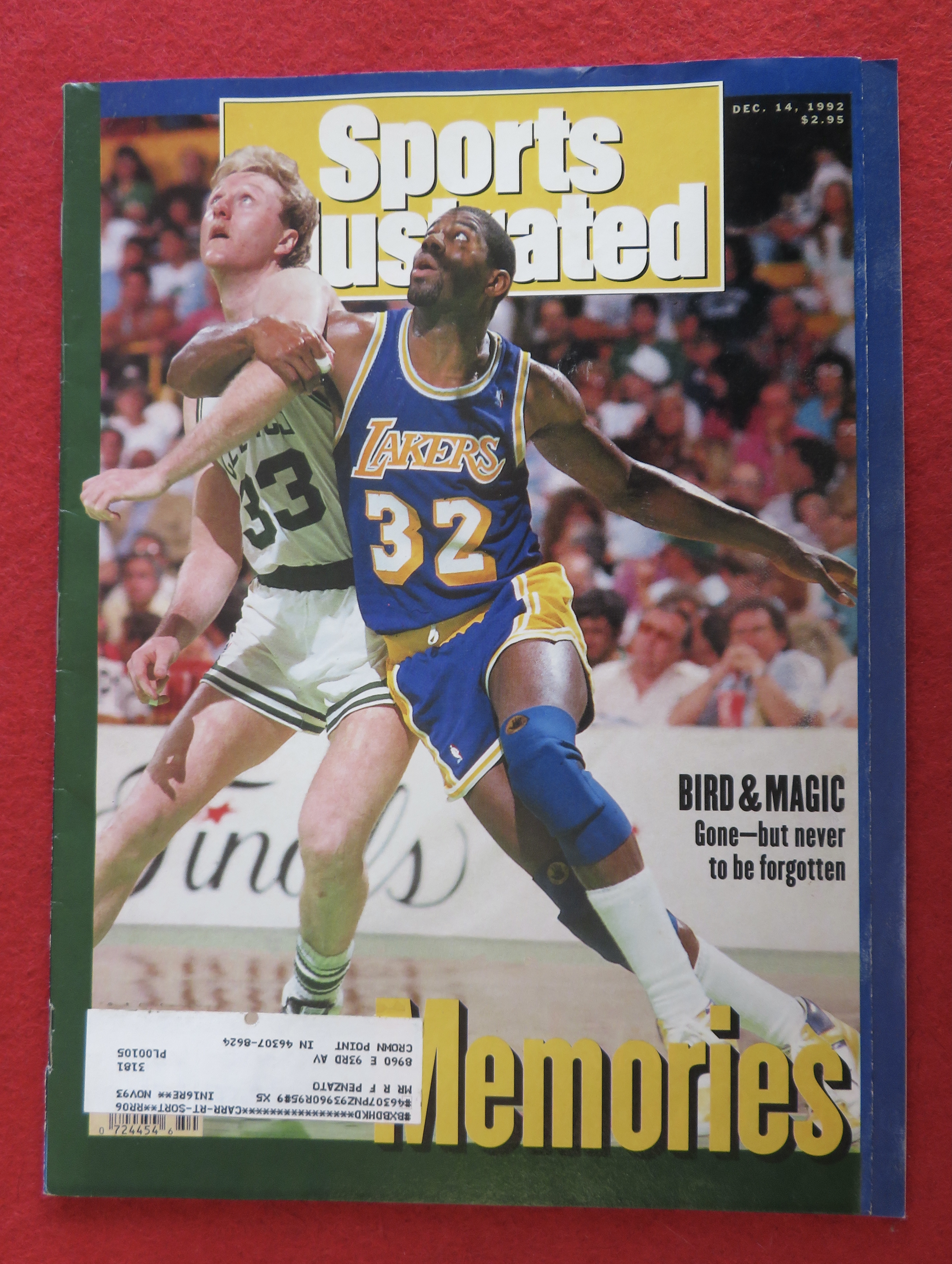 Sport Illustrated Magazine-December 14, 1992-Bird/Magic
