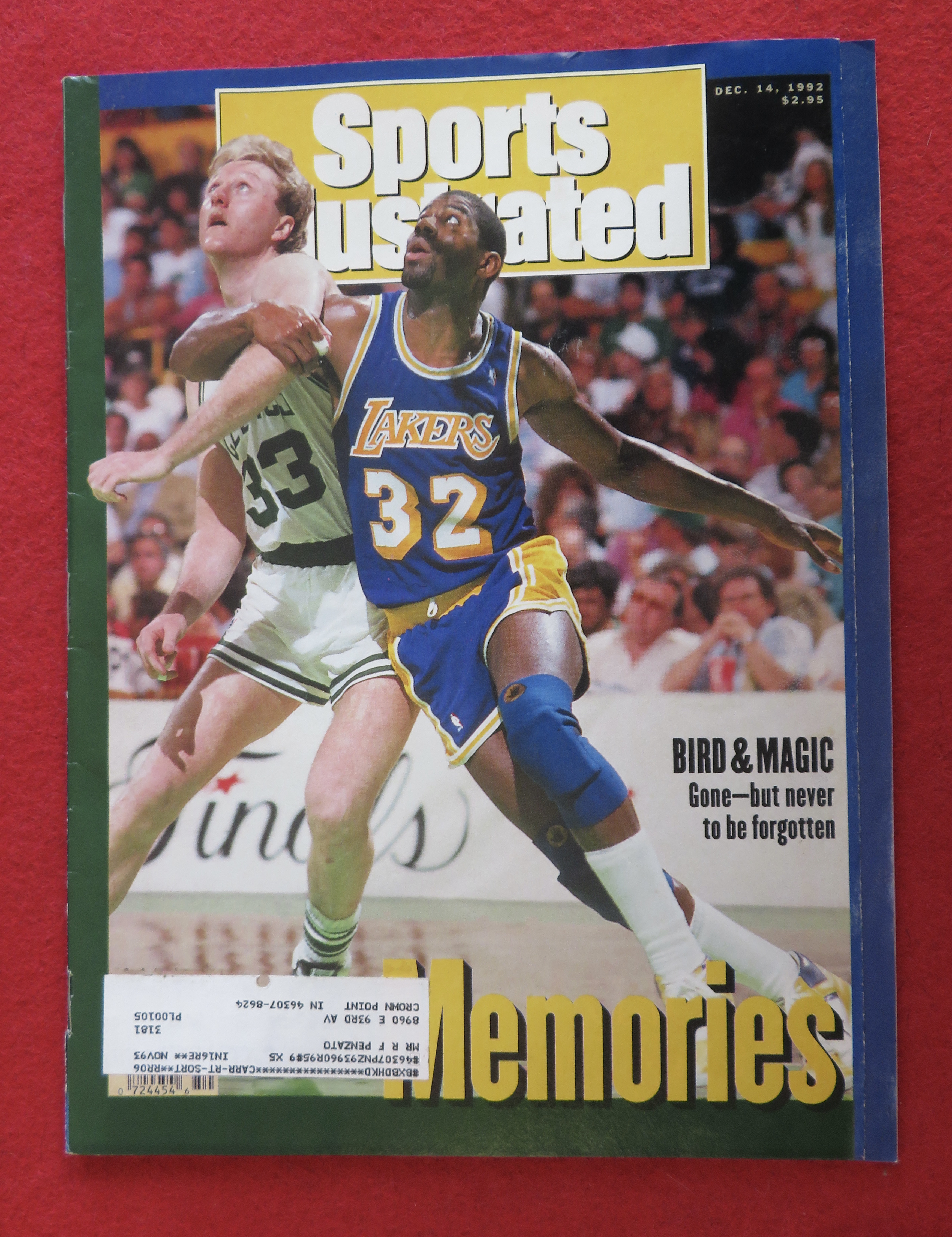 Sport Illustrated Magazine-December 14, 1992-Bird/Magic