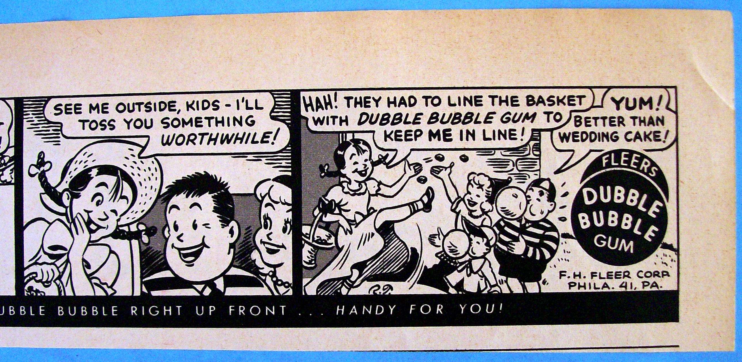 Vintage Ad: 1949 Fleers Dubble Bubble Gum