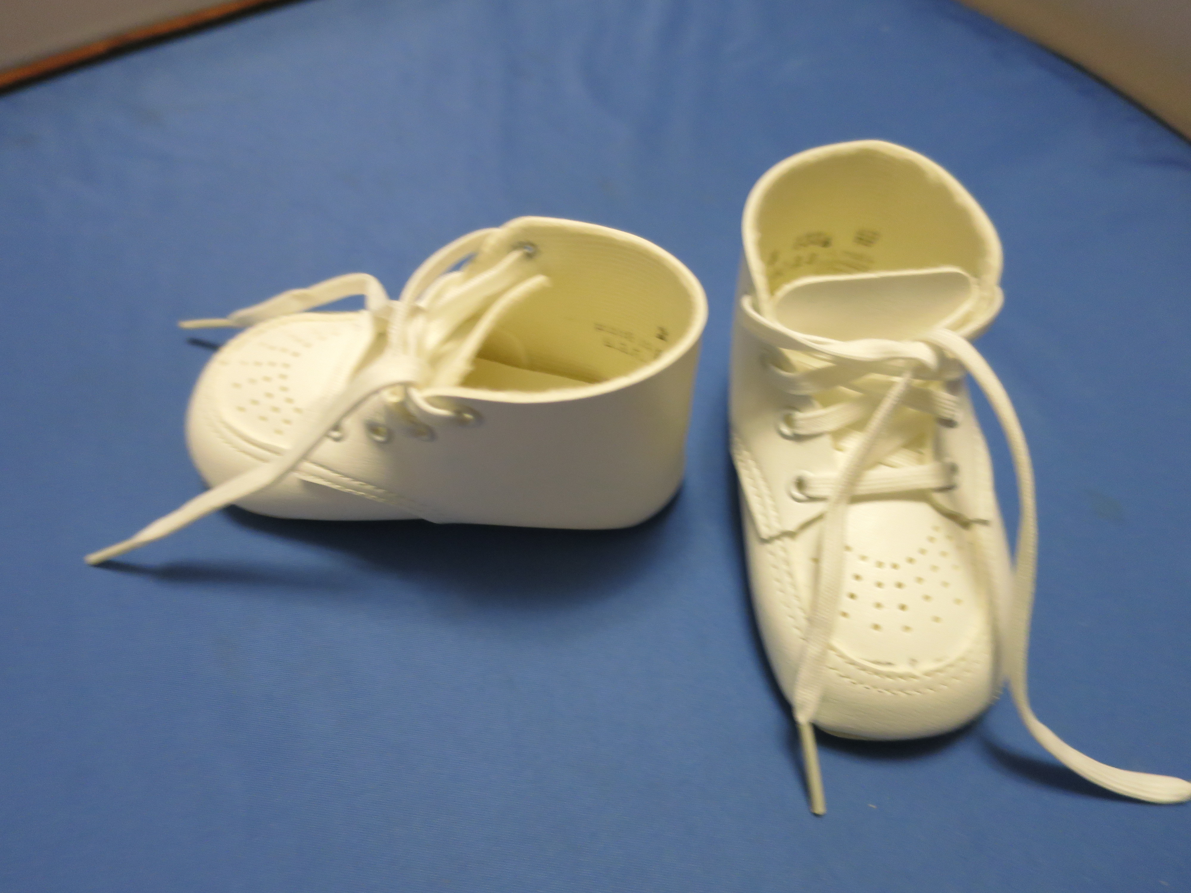 Baby Soft Shoes White with White Socks with white lace ruffle