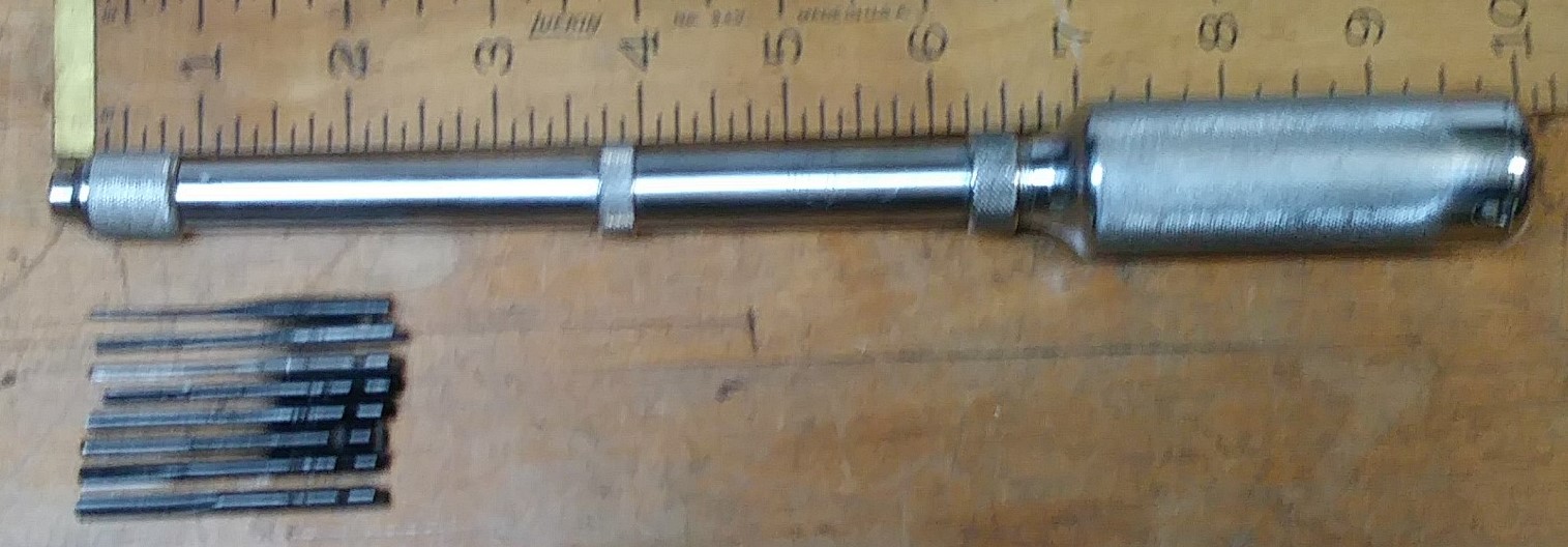 Stanley Yankee No. 03-043 Push Drill w/8 Bits