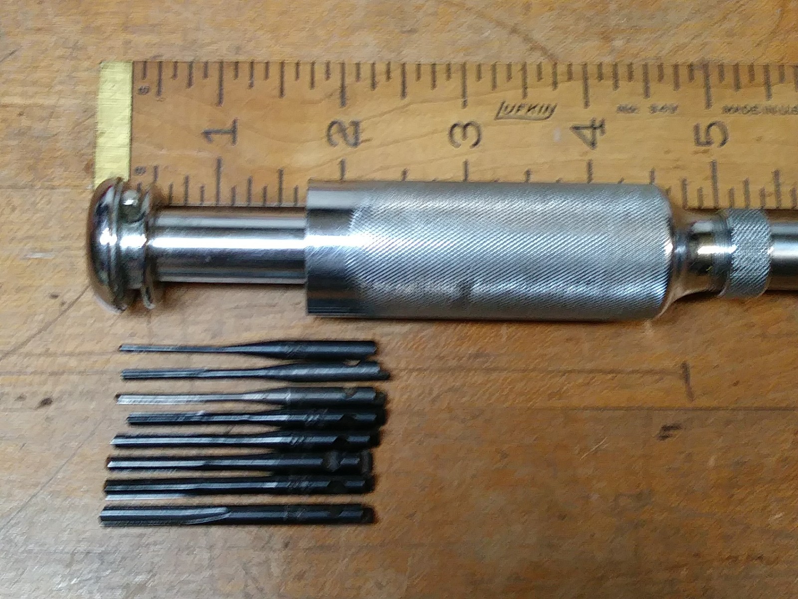 Stanley Yankee No. 03-043 Push Drill w/8 Bits