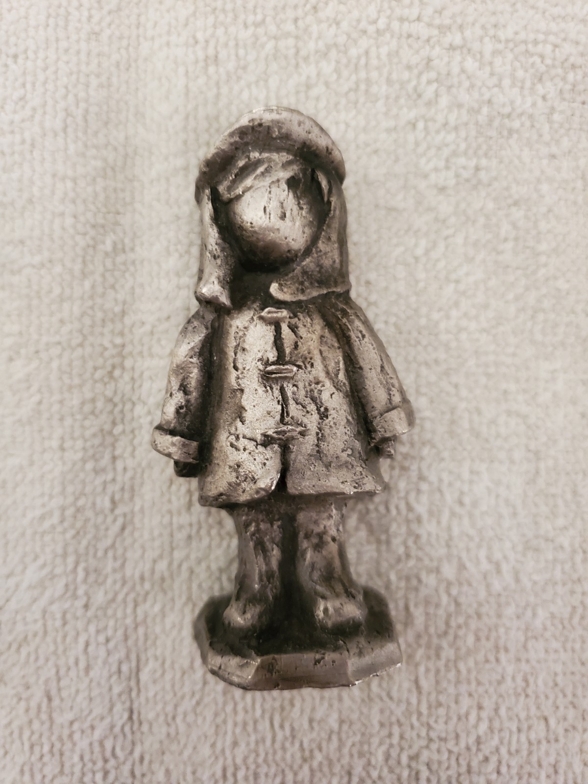 Hudson Walli Ortman Pewter Boy in Raincoat
