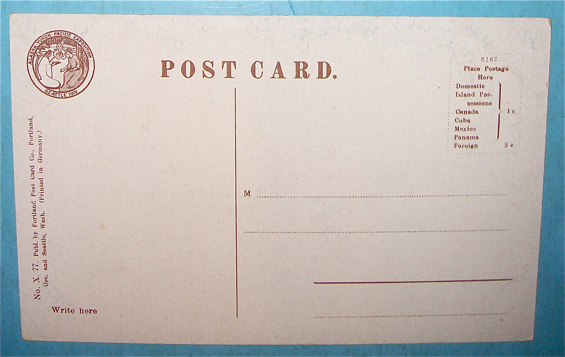 End Of The Agricultural European Foreign Bldg Postcard