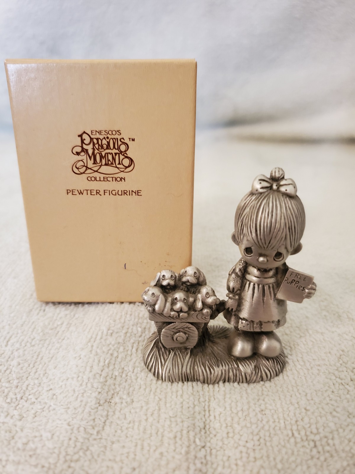 Precious Moments pewter figurine