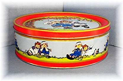 Cookie Tin 1987 Raggedy Ann & Andy