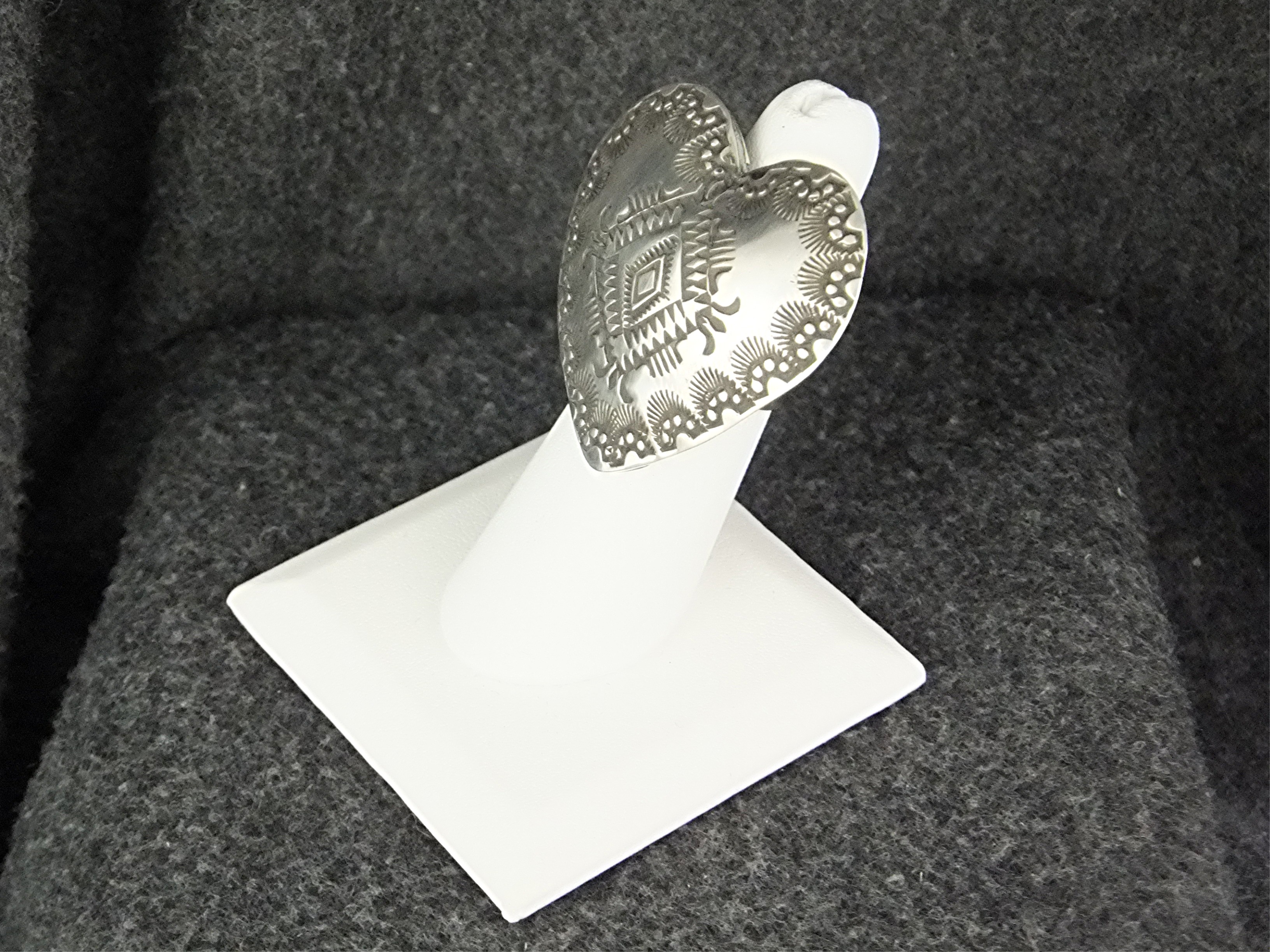 Navajo Sterling Silver Heart Ring Vincent Platero