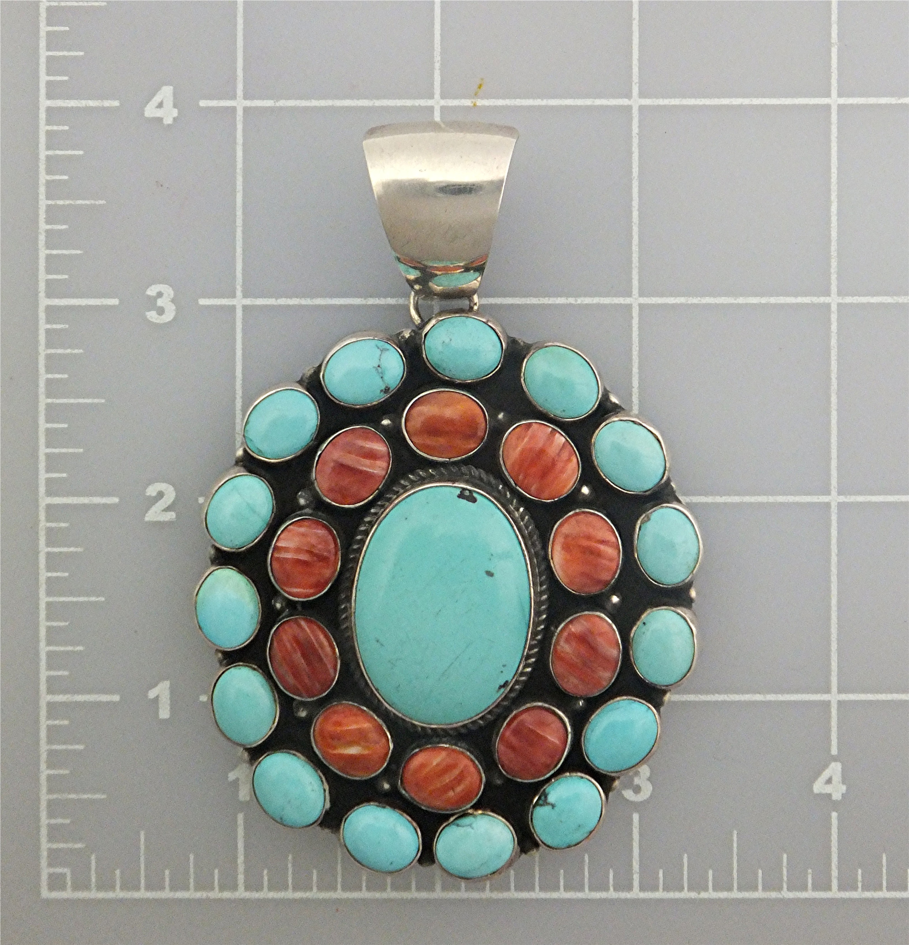 Russel Sam Sterling Silver Sleeping Beauty Turquoise Pe