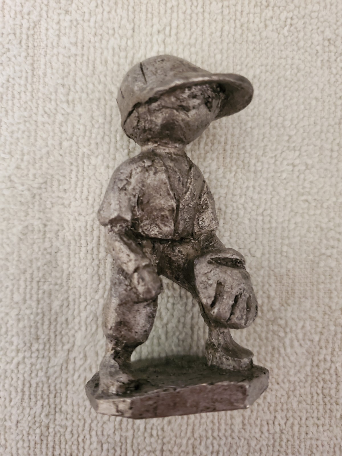 Hudson Walli Ortman Pewter Baseball Player
