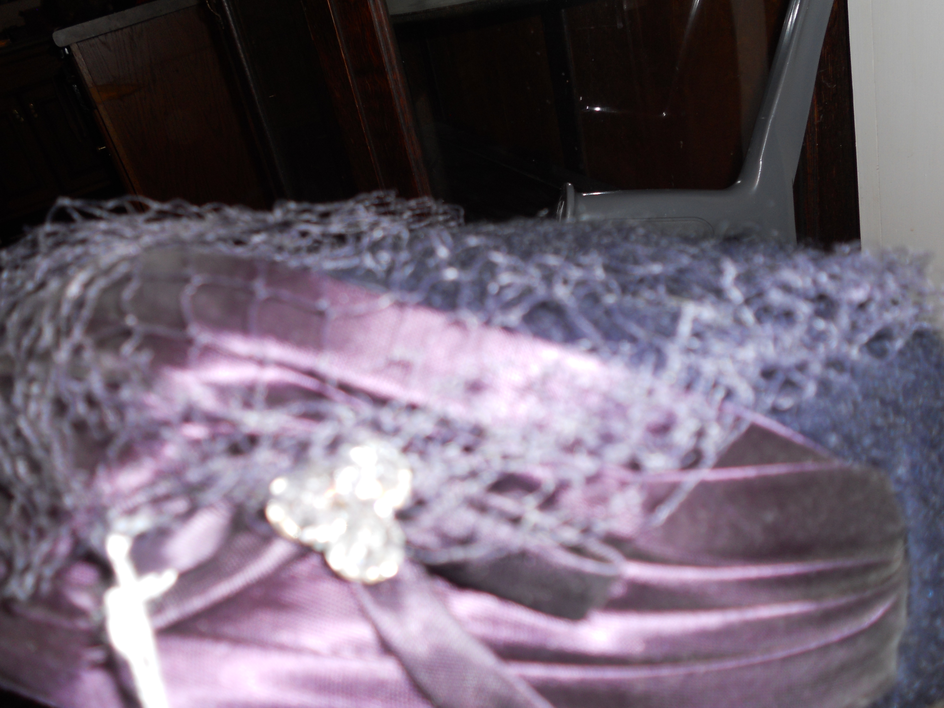 Vintage Navy Blue Felt Pillbox Hat Veil Rhinestones