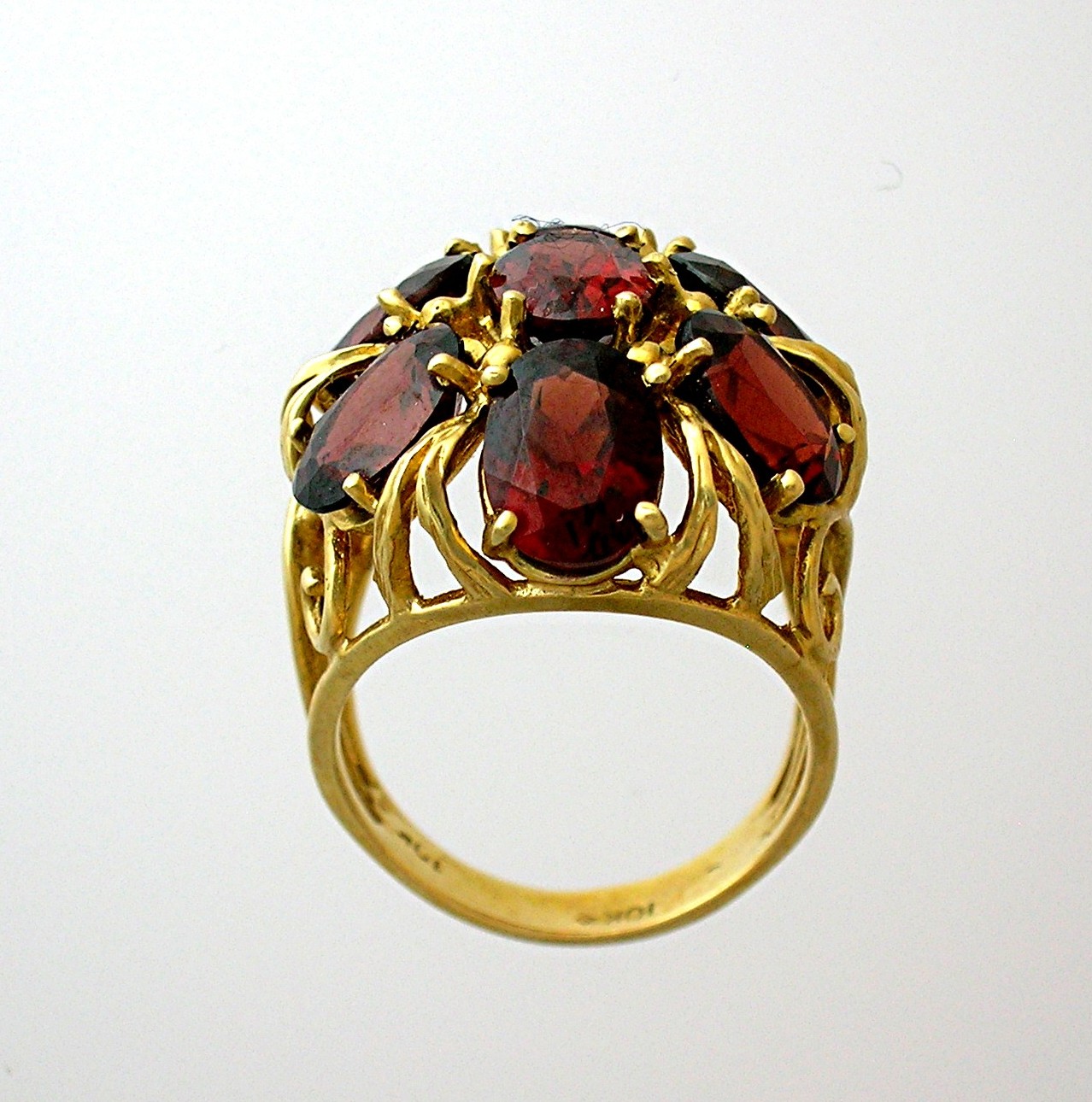 Amethyst Gold Vermeil Sterling Silver  Ring