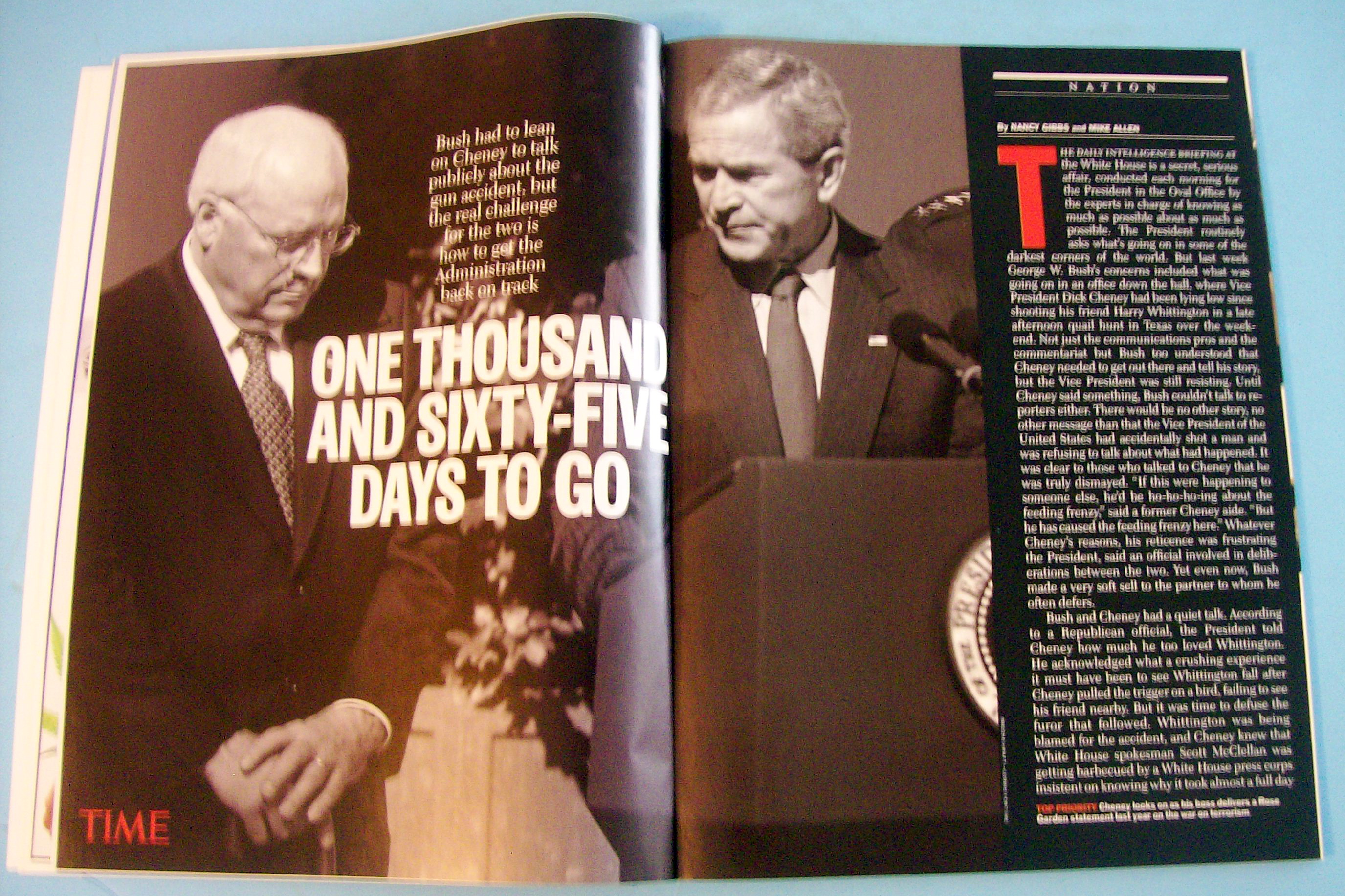 Time Magazine February 27, 2006 Sticking To His Guns
