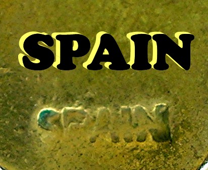 Chased Drop Earrings From Toledo Spain