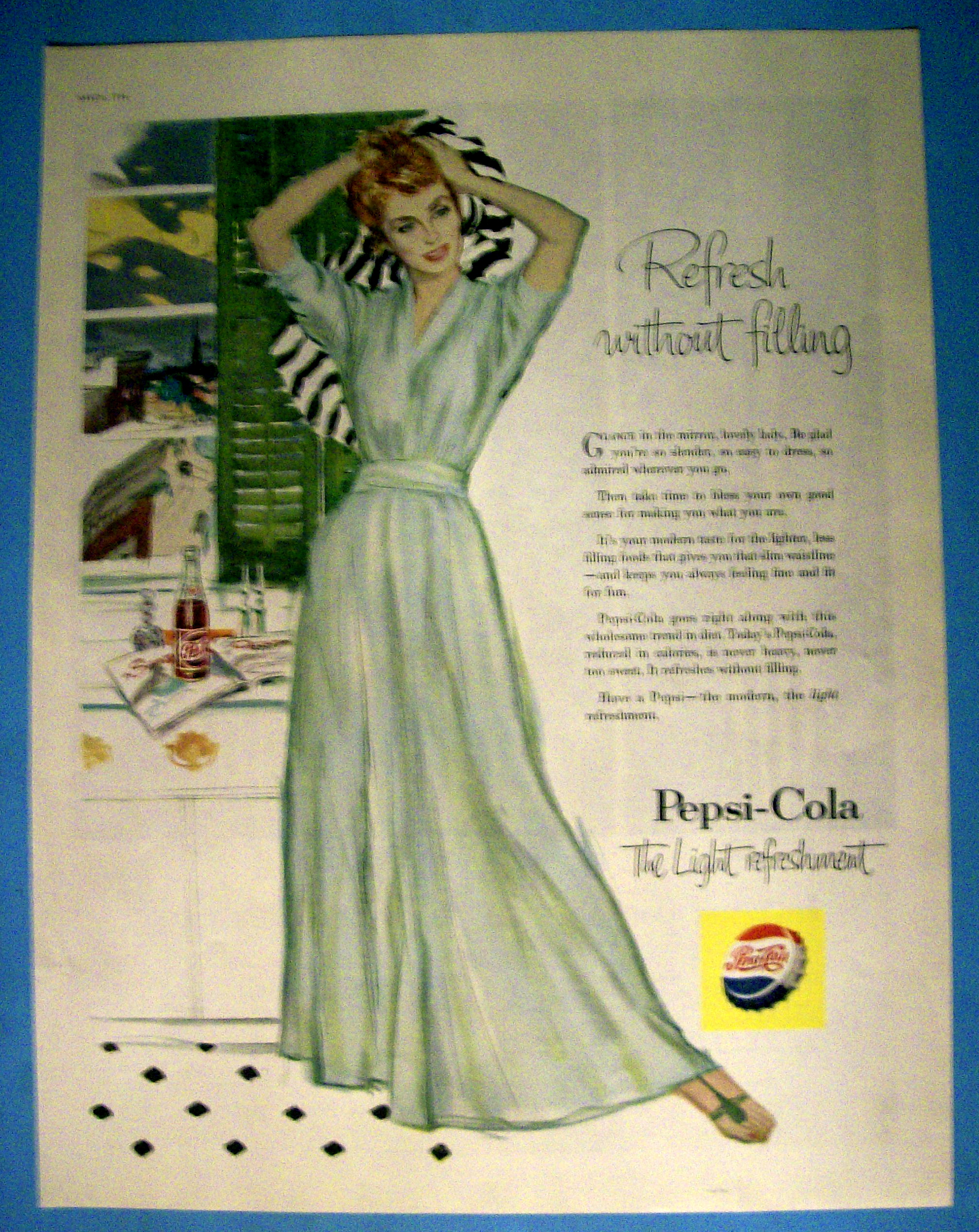 1956 Pepsi Cola (Pepsi) w/Woman Drying Her Hair