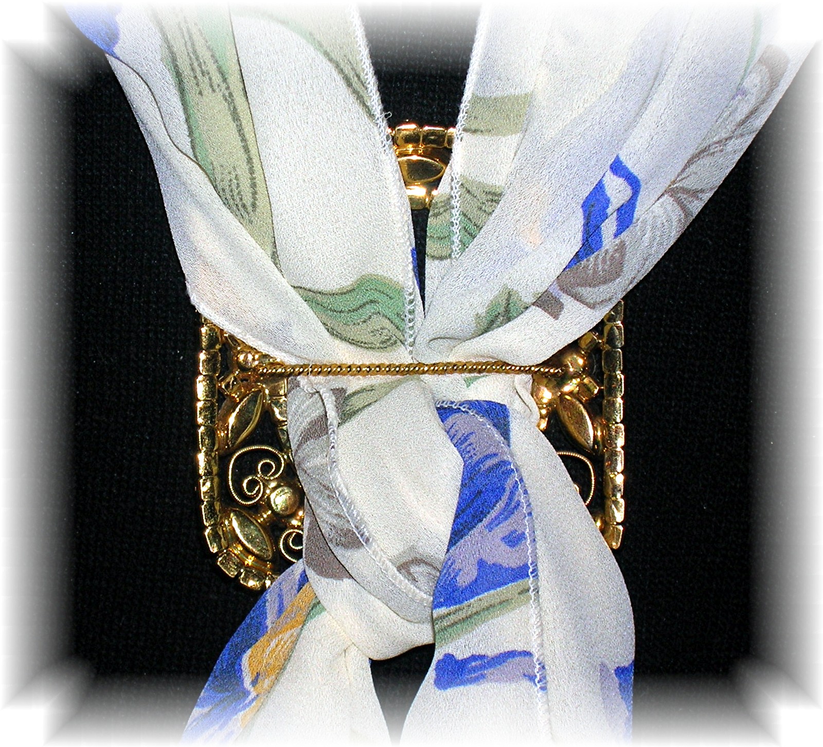 Magnificent 3 1/4 Gold Gilt & Crystal Buckle