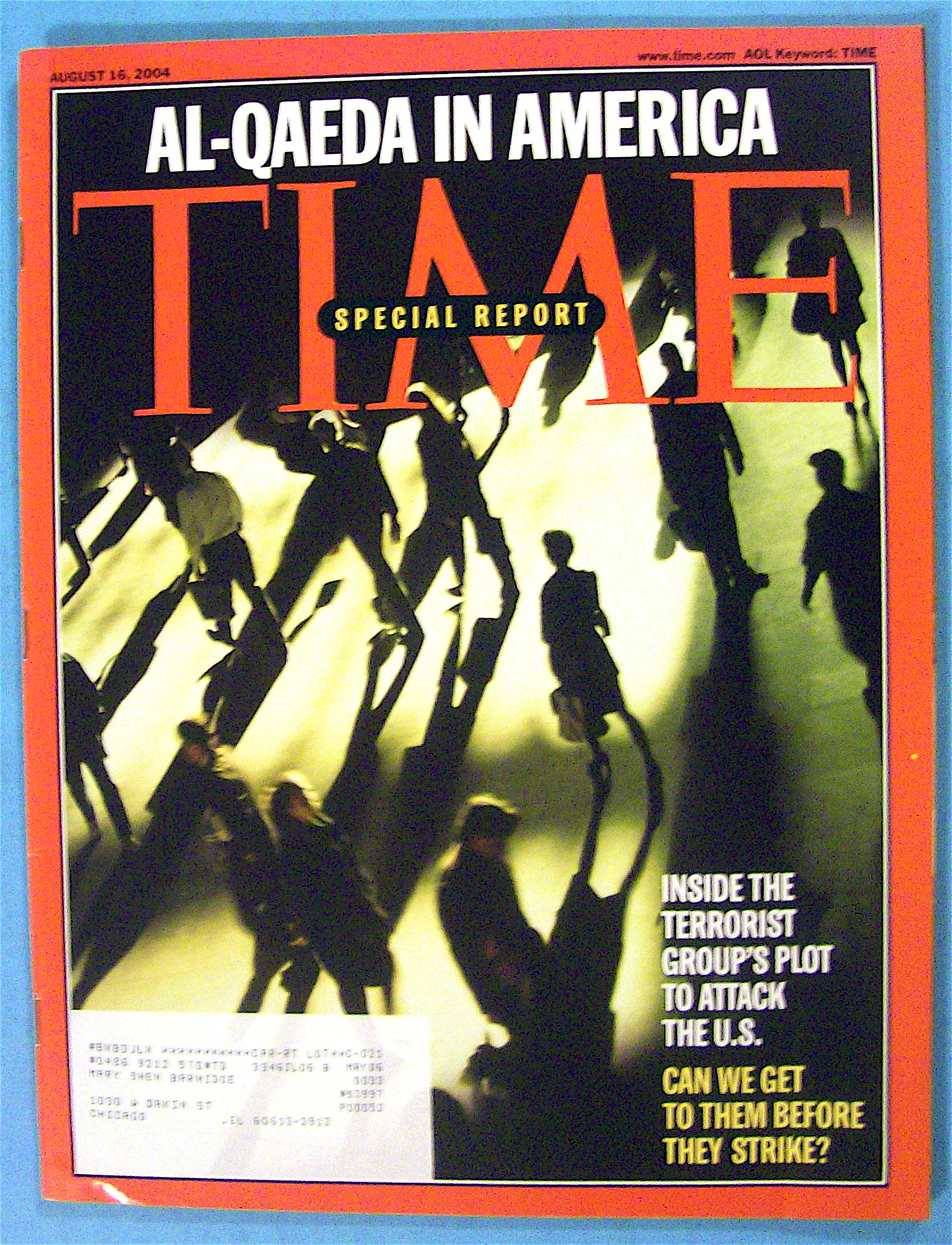 Time Magazine August 16, 2004 Al-Qaeda In America