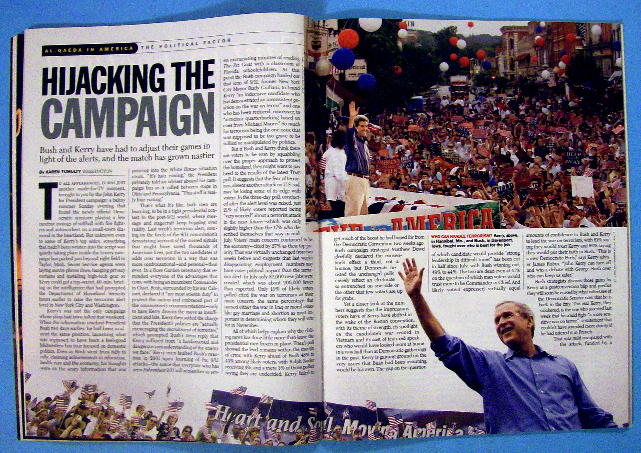 Time Magazine August 16, 2004 Al-Qaeda In America