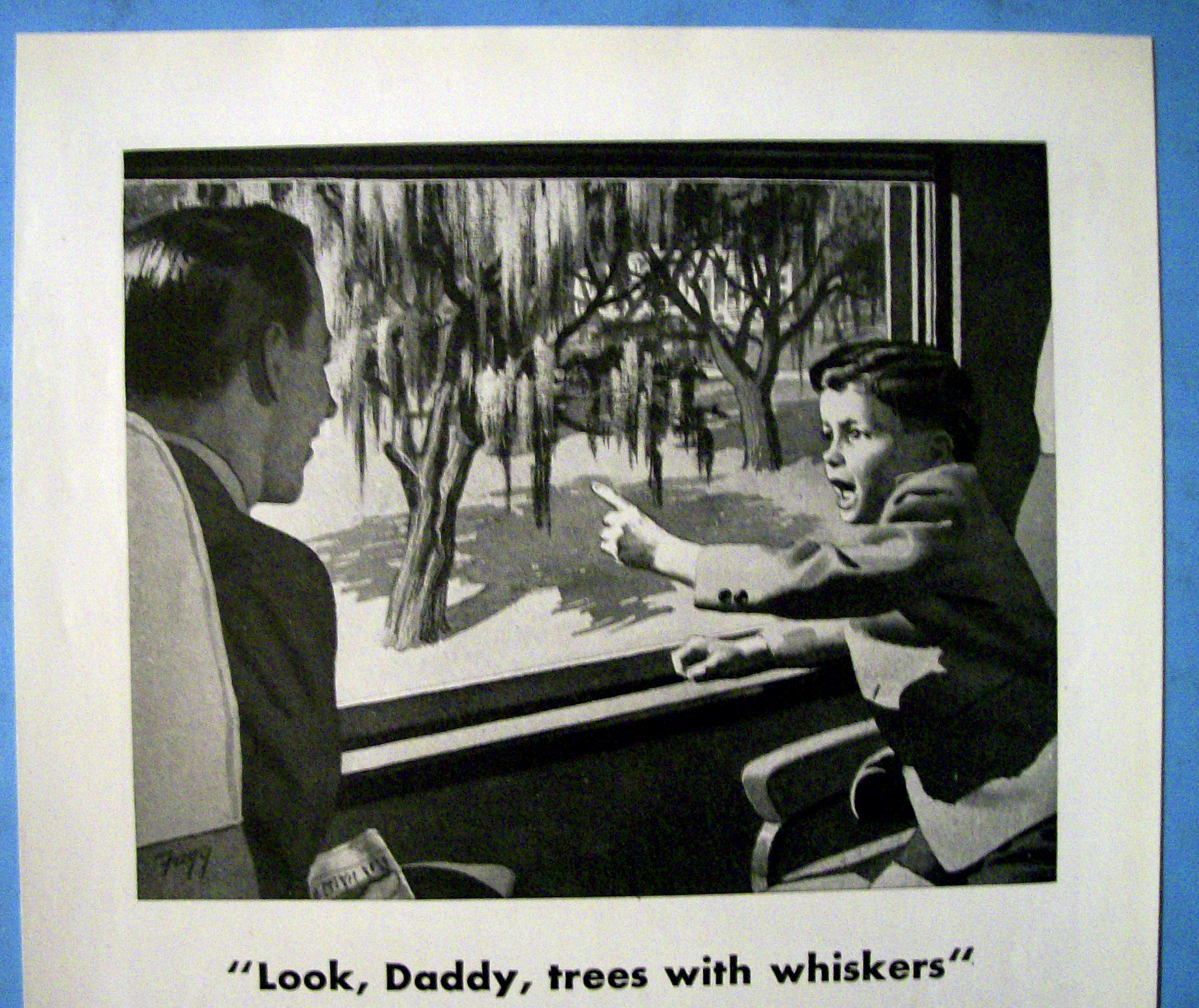 1946 Southern Railway System with Boy & Dad & Trees