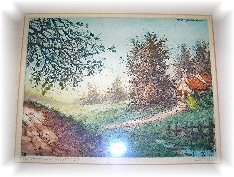 FRAMED ETCHING NUMBER 29 - PIERRE Sydney Lucas