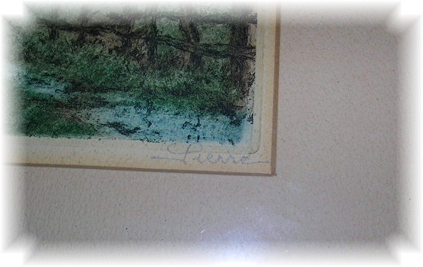 FRAMED ETCHING NUMBER 29 - PIERRE Sydney Lucas