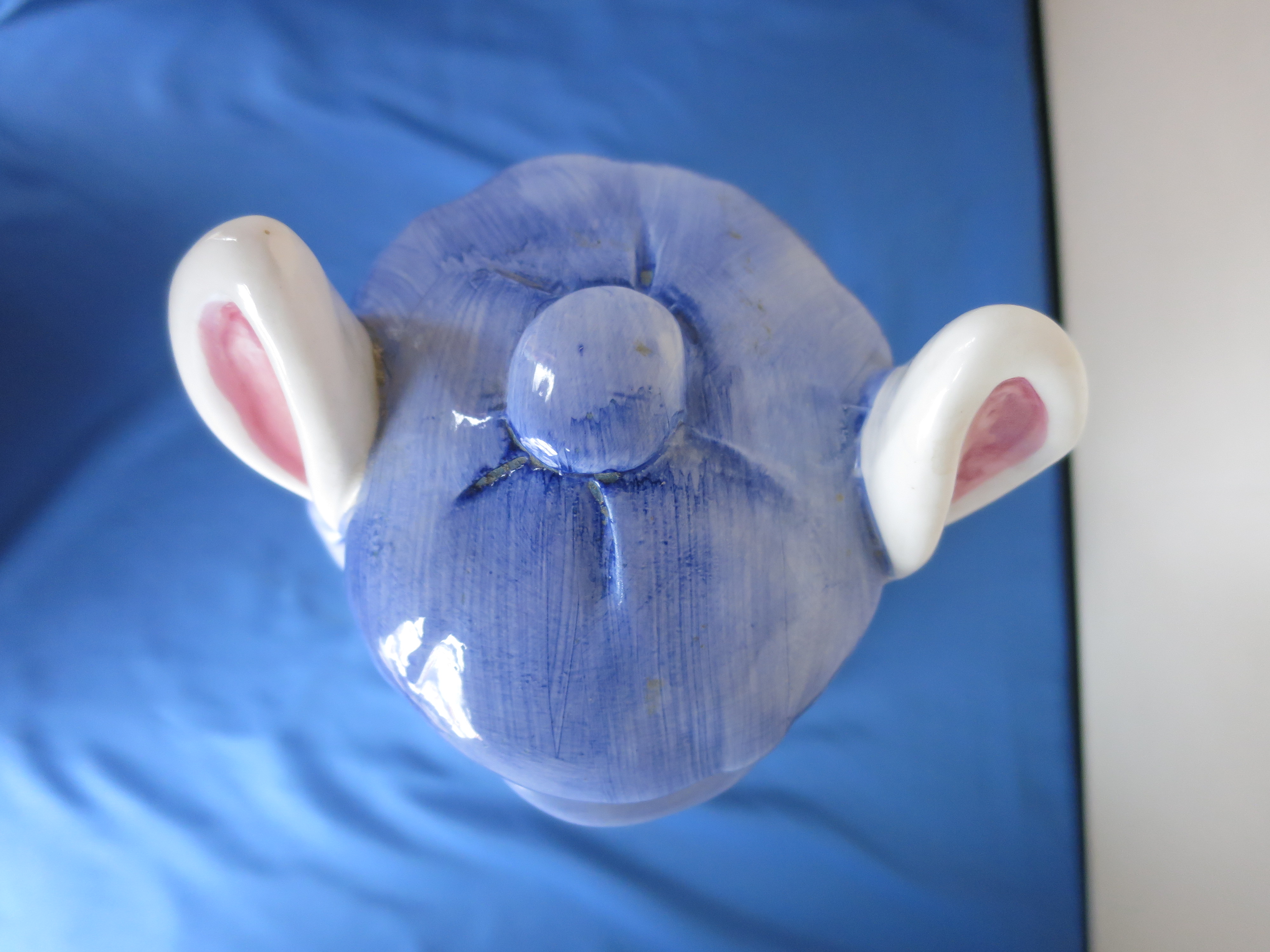 Cooks Bazaar Bunny Rabbit on Tricycle Cookie Jar