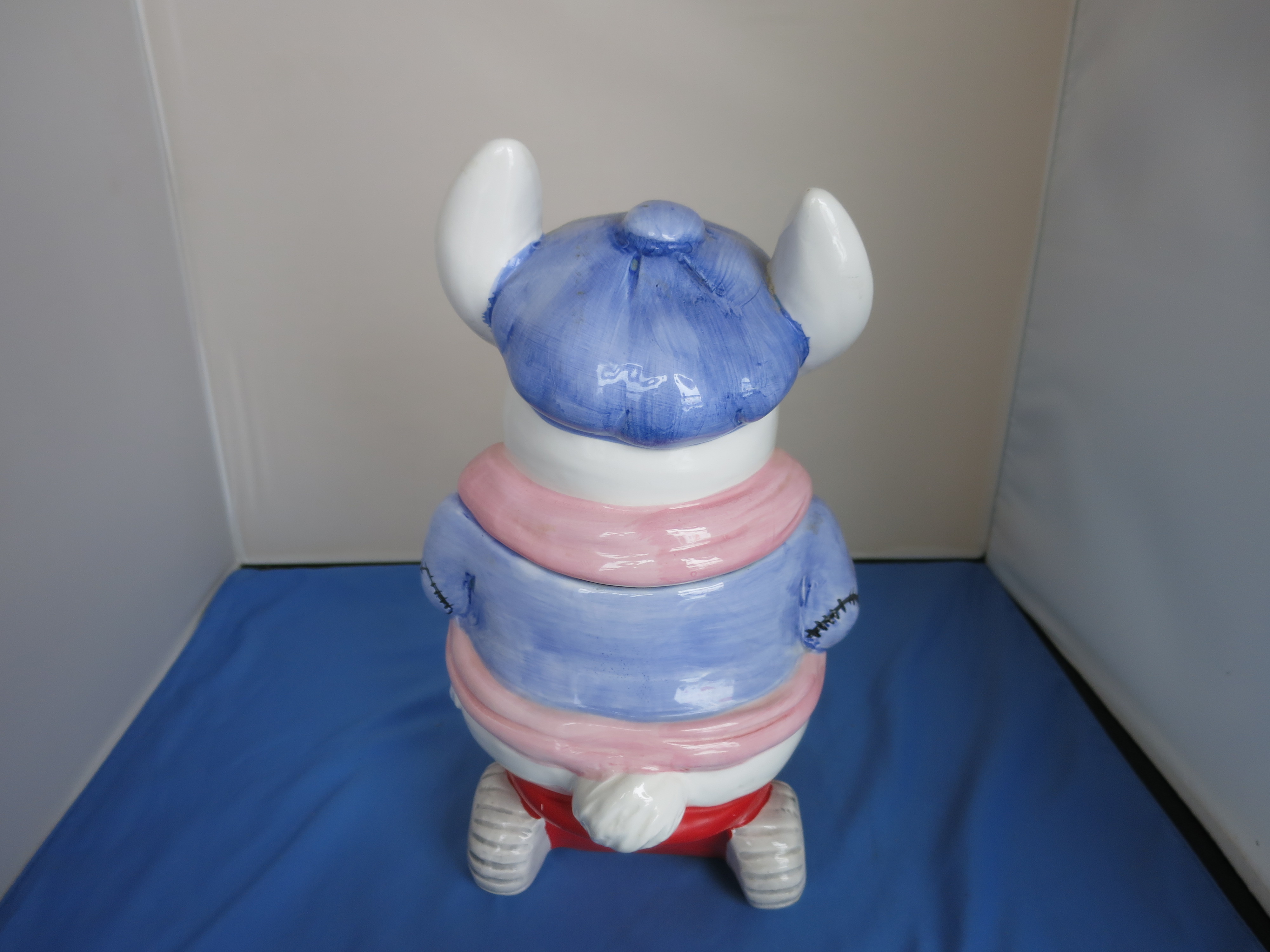 Cooks Bazaar Bunny Rabbit on Tricycle Cookie Jar