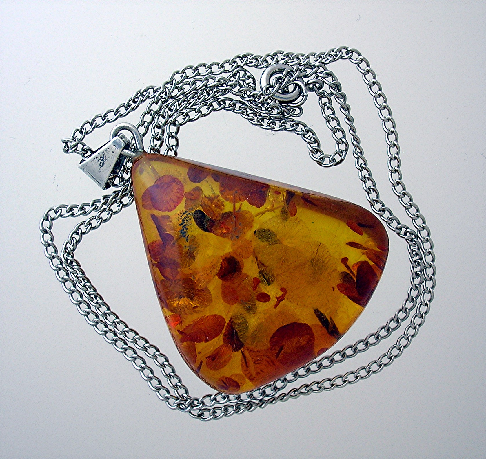 Amber Pendant, Sterling Silver Bale . . . . . .