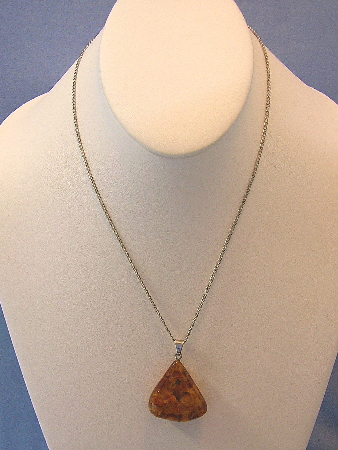 Amber Pendant, Sterling Silver Bale . . . . . .