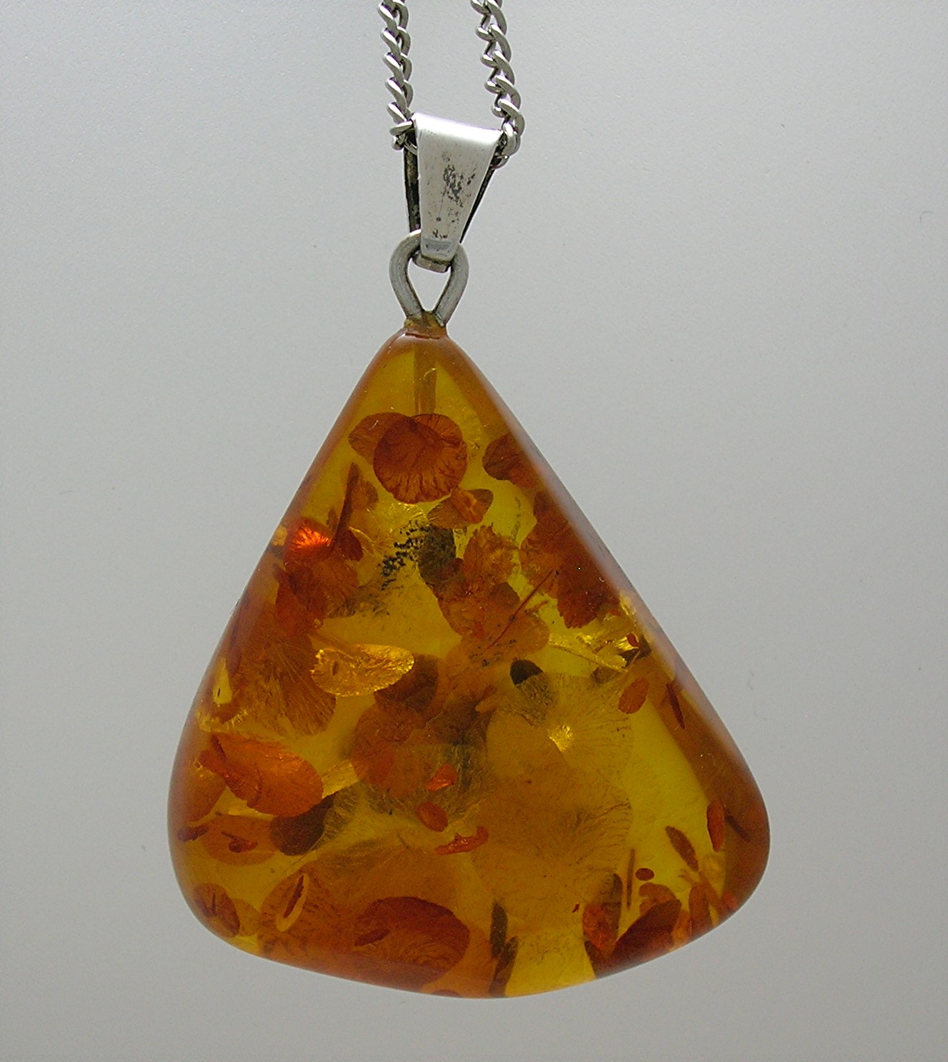 Amber Pendant, Sterling Silver Bale . . . . . .