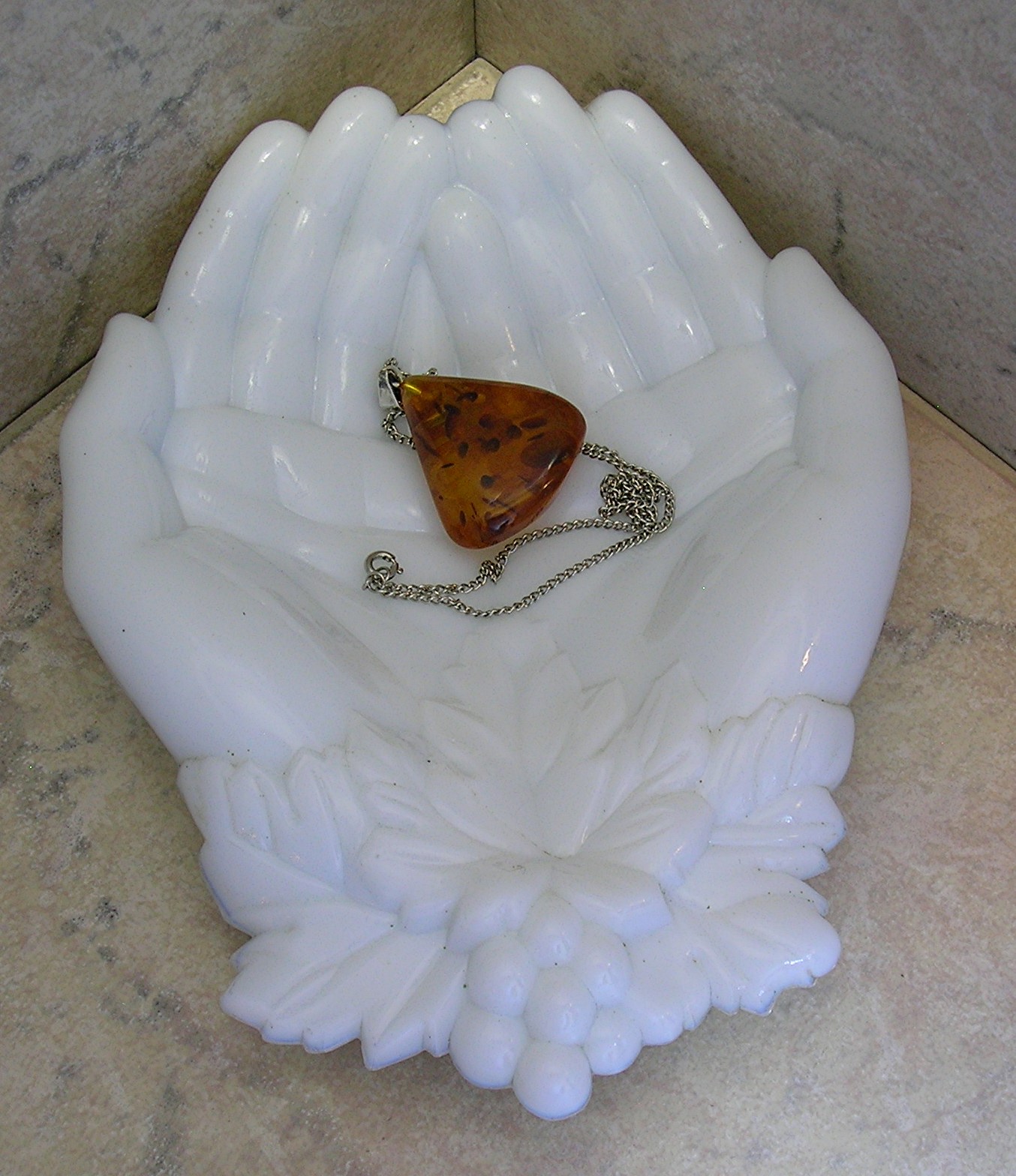 Amber Pendant, Sterling Silver Bale . . . . . .