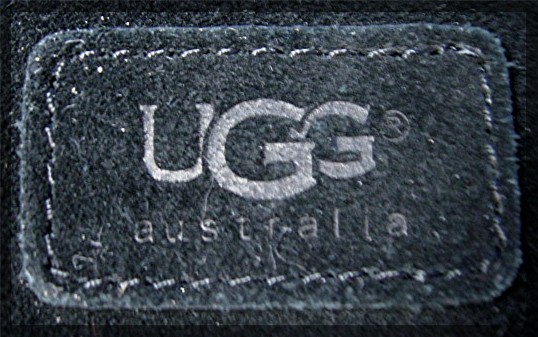Bag UGG black Suede with Leather Small