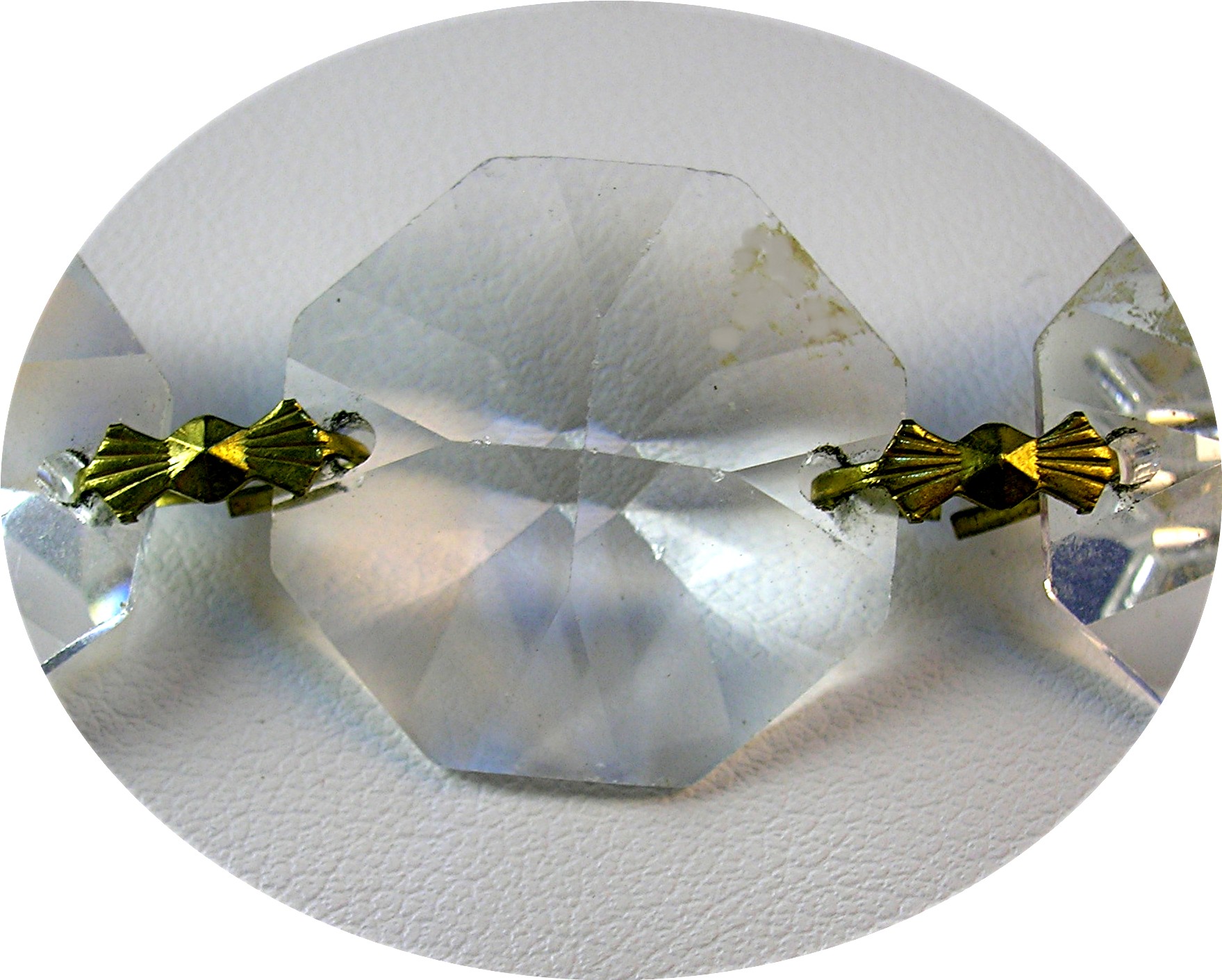 Antique Round Graduated Crystal Necklace & Earrings