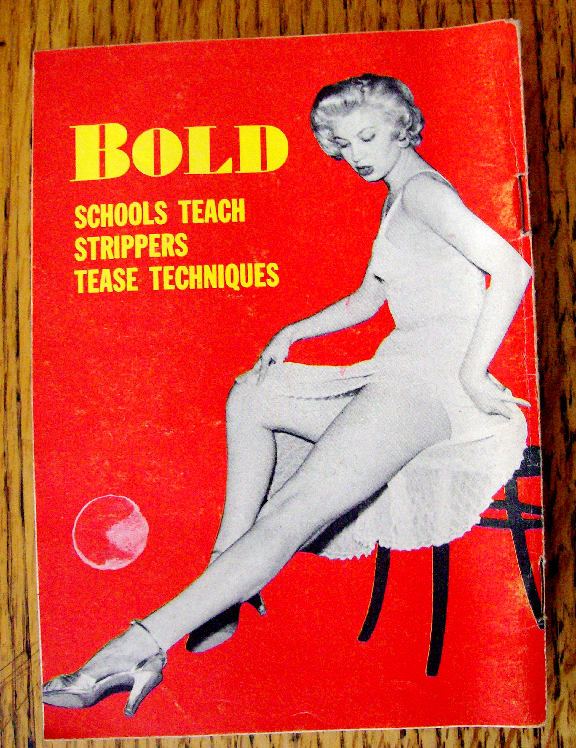 Bold Magazine October 1954 Striptease School