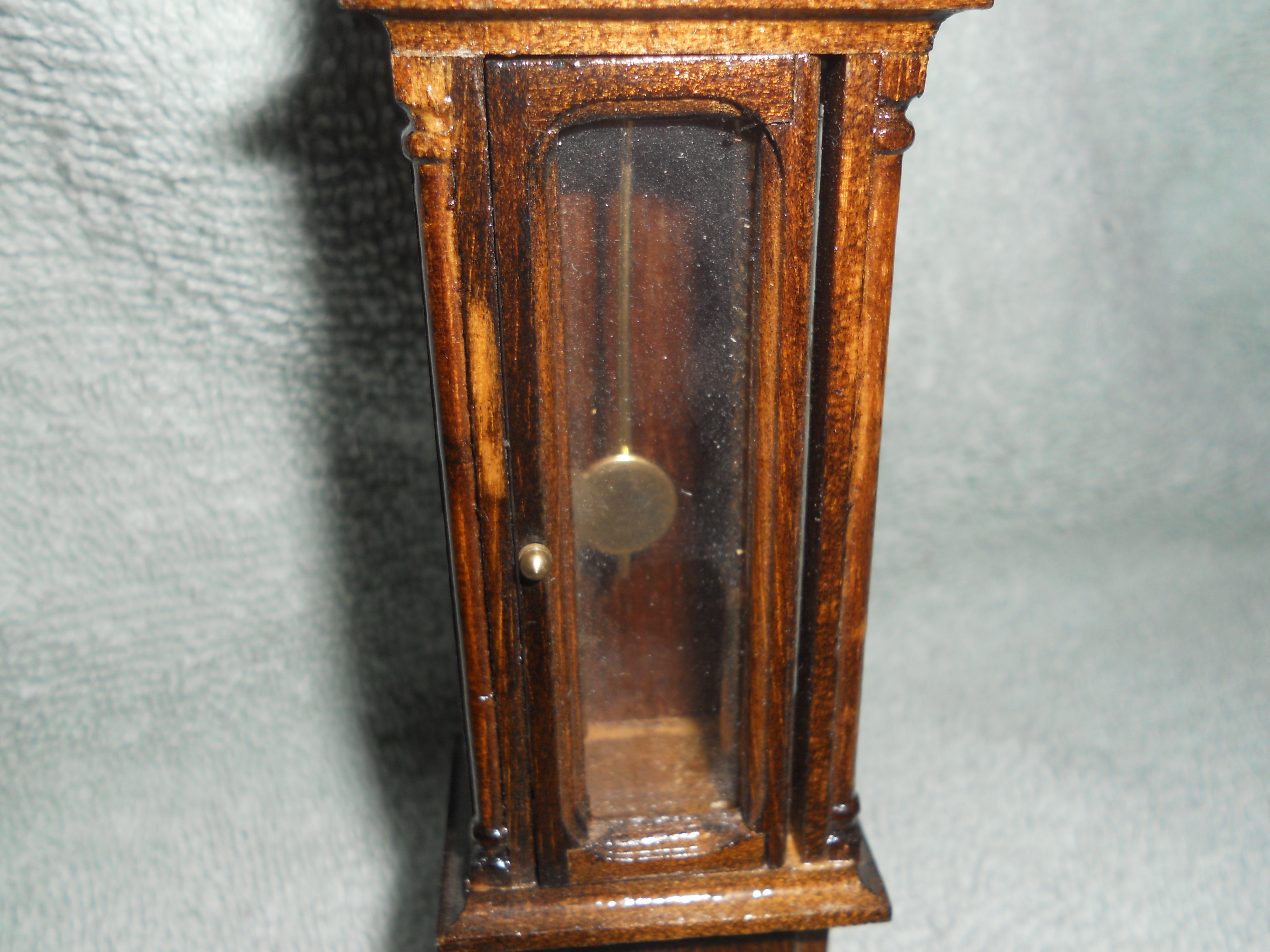 Dollhouse Grandfather Clock Wood