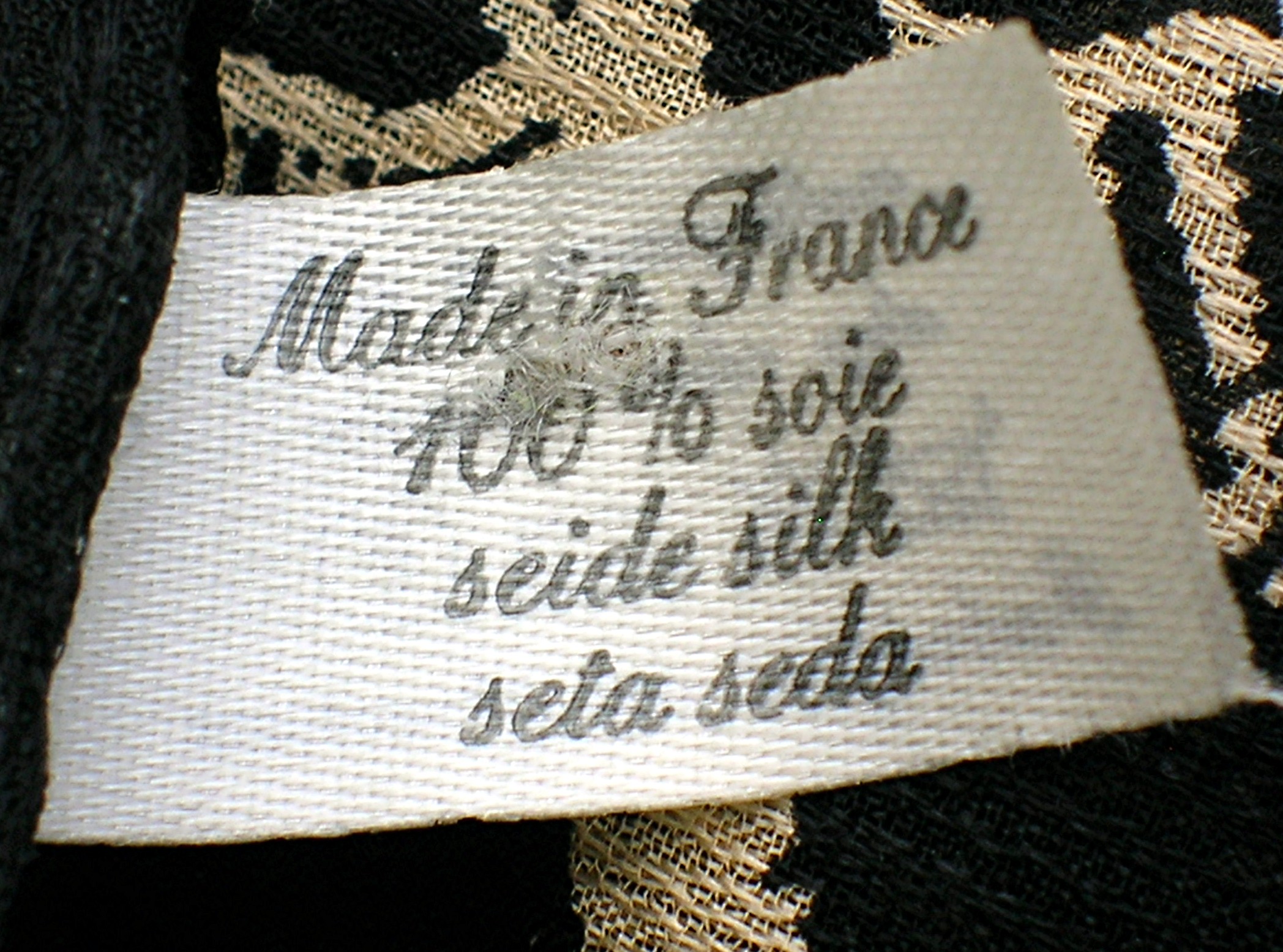 SILK SCARF 42 Inch  Made In FRANCE .
