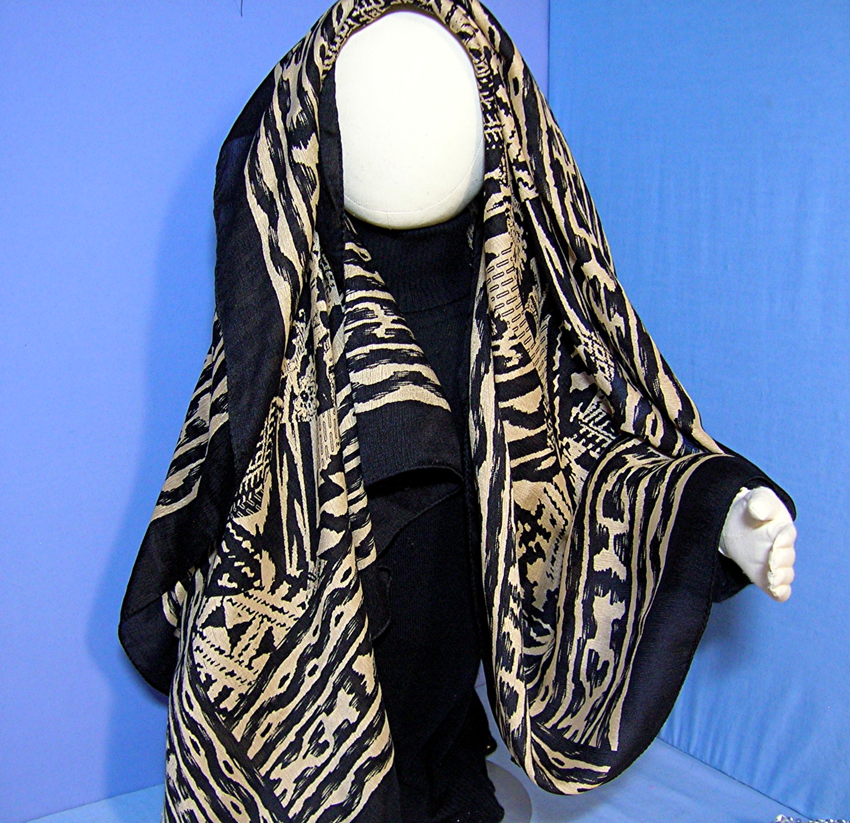 SILK SCARF 42 Inch  Made In FRANCE .