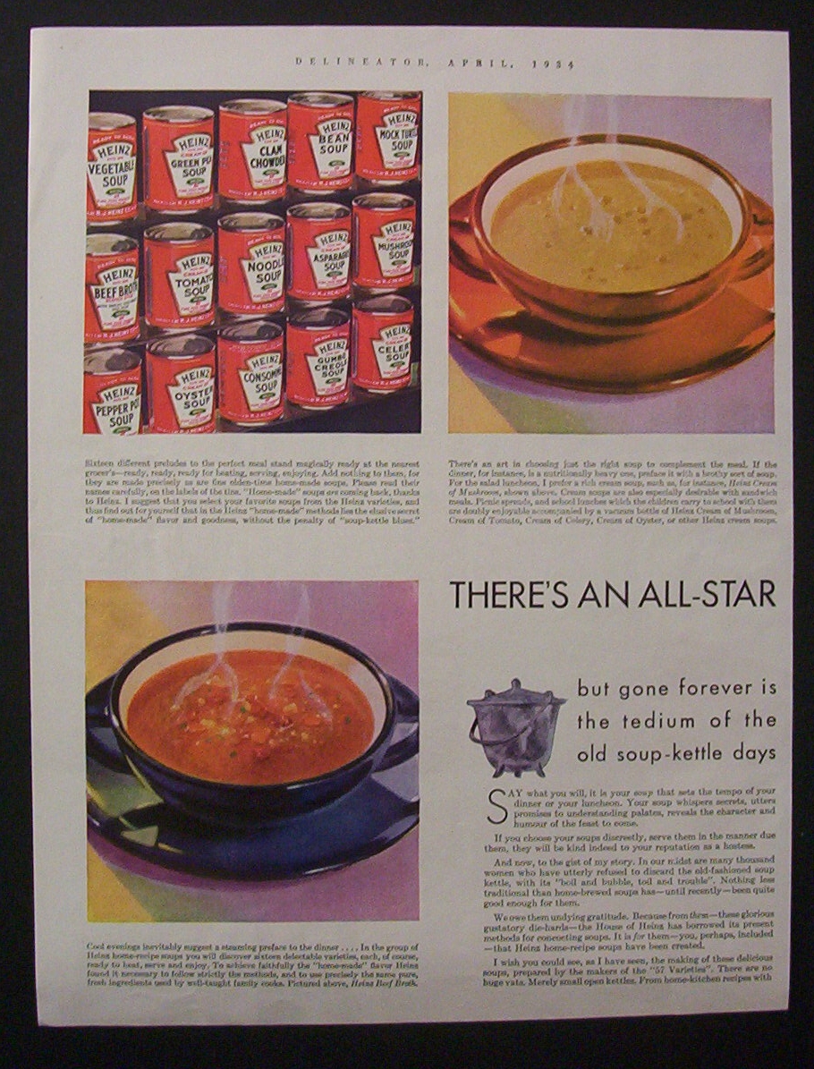 1934  Heinz  Soup