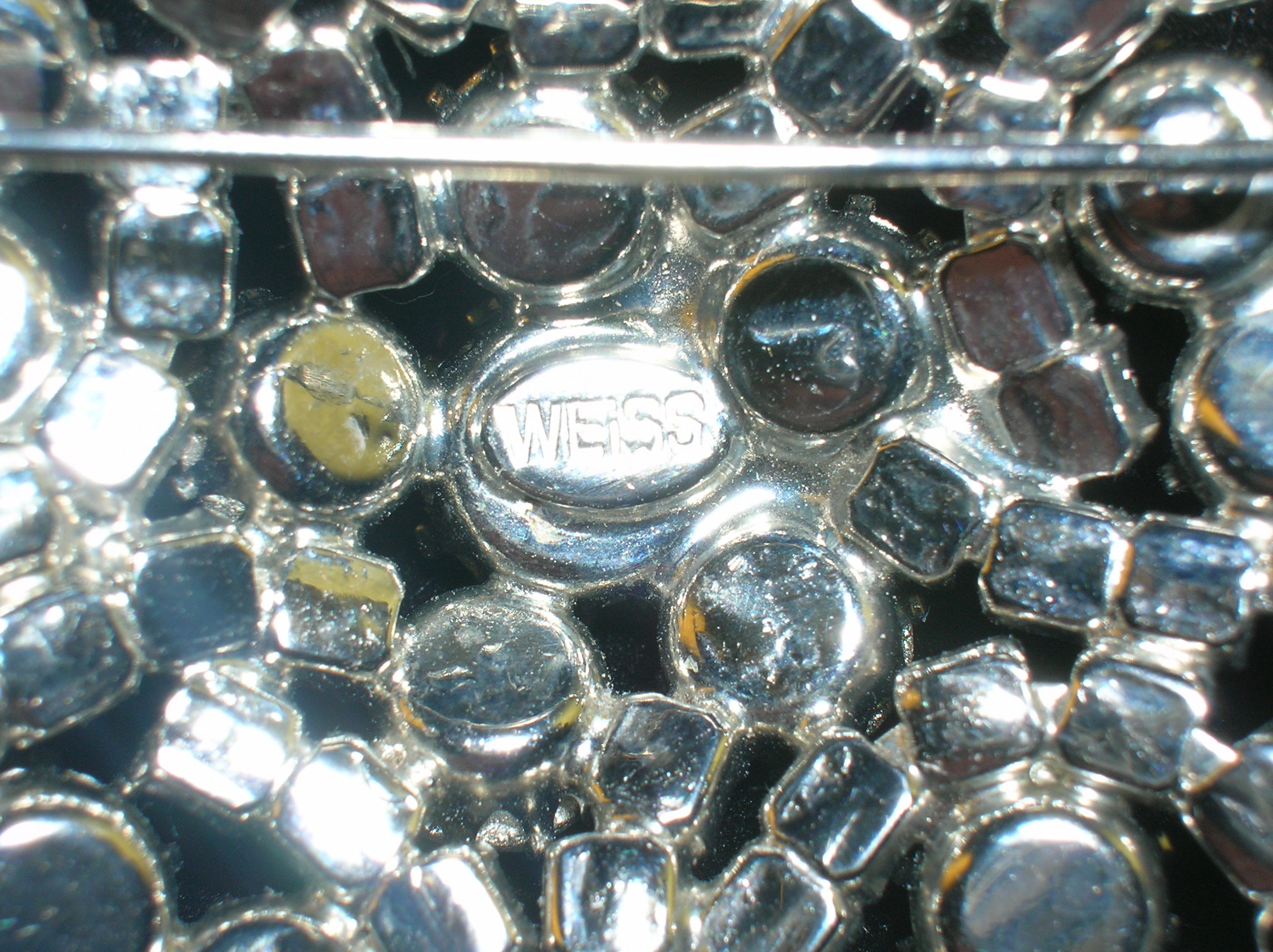 WEISS Crystal 2 1/8 inches Star Brooch