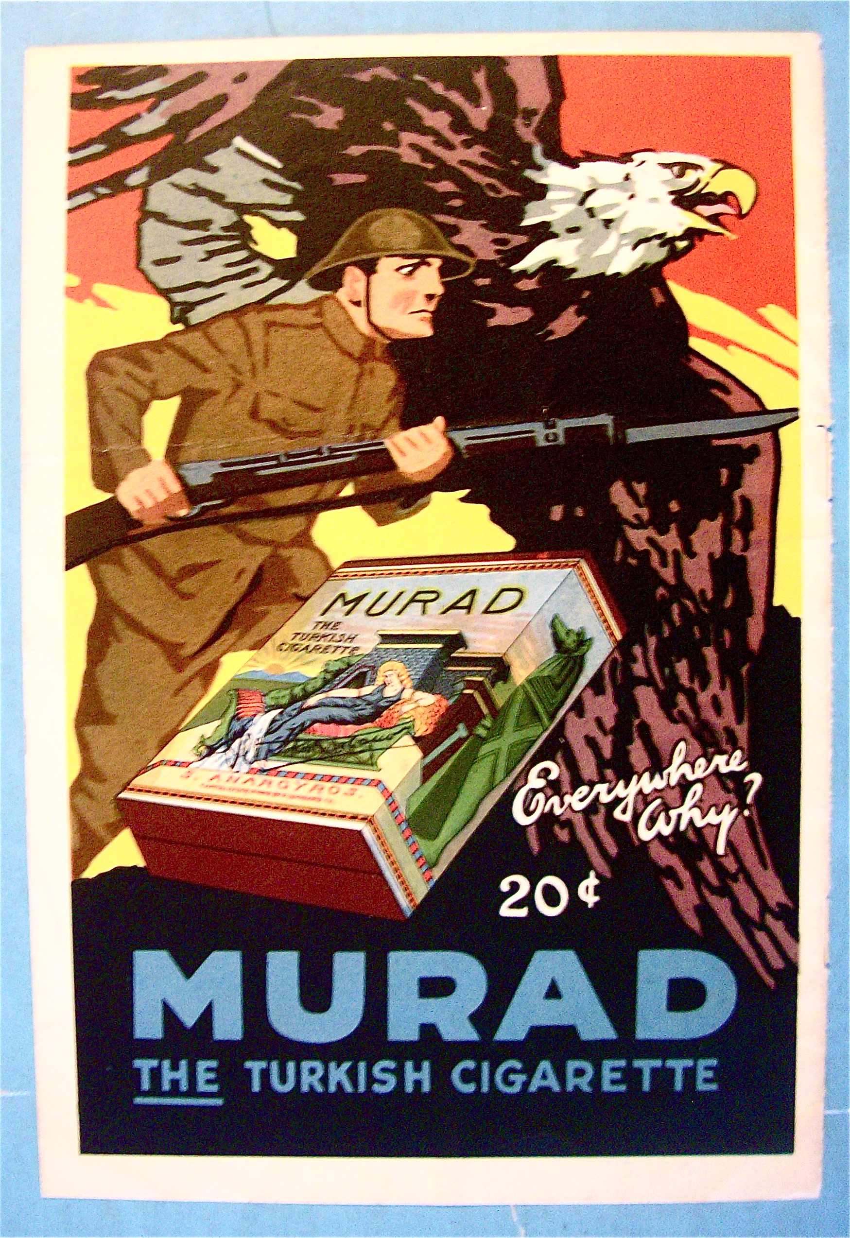 1919 Murad Cigarettes with Soldier & Eagle