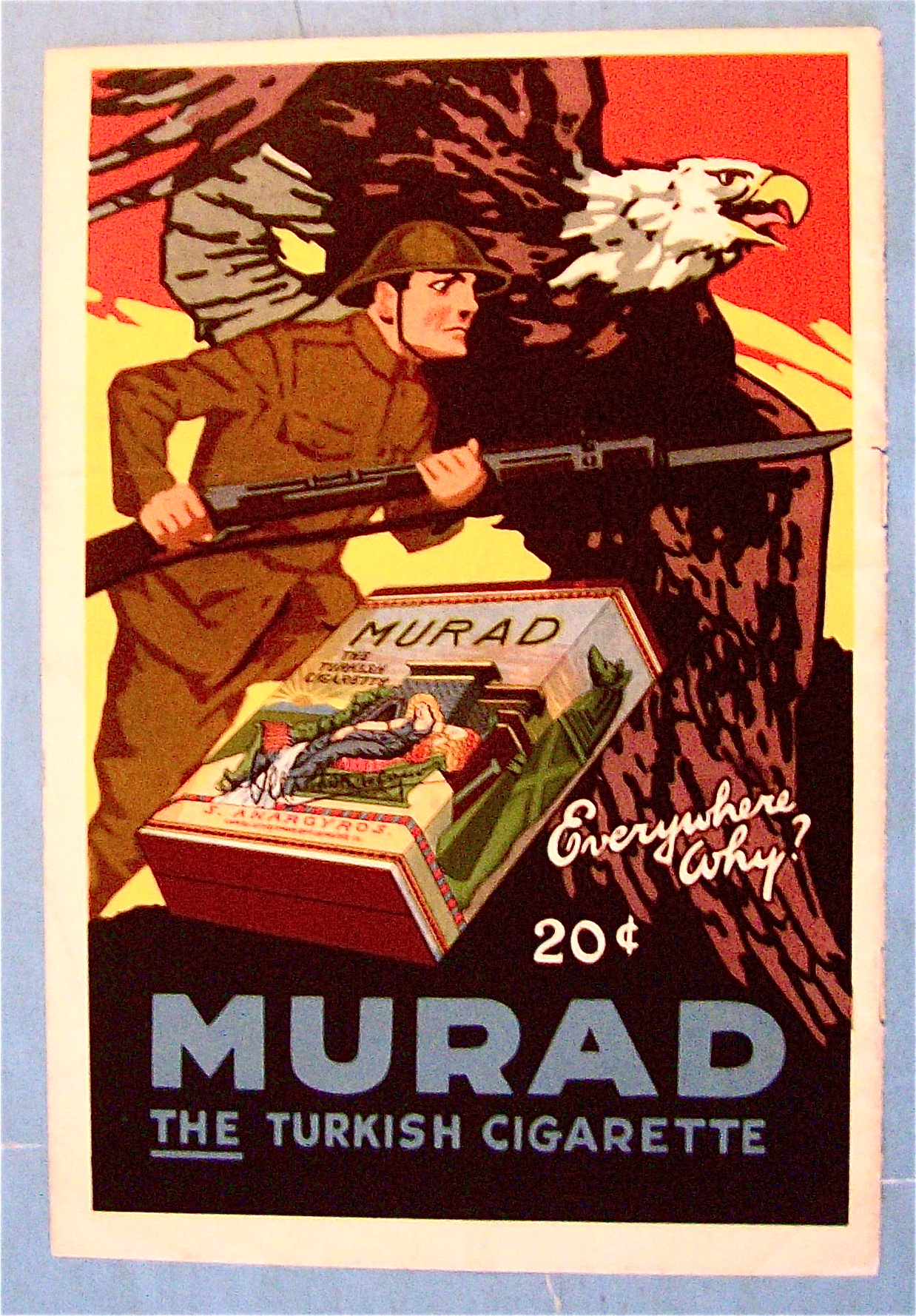1919 Murad Cigarettes with Soldier & Eagle