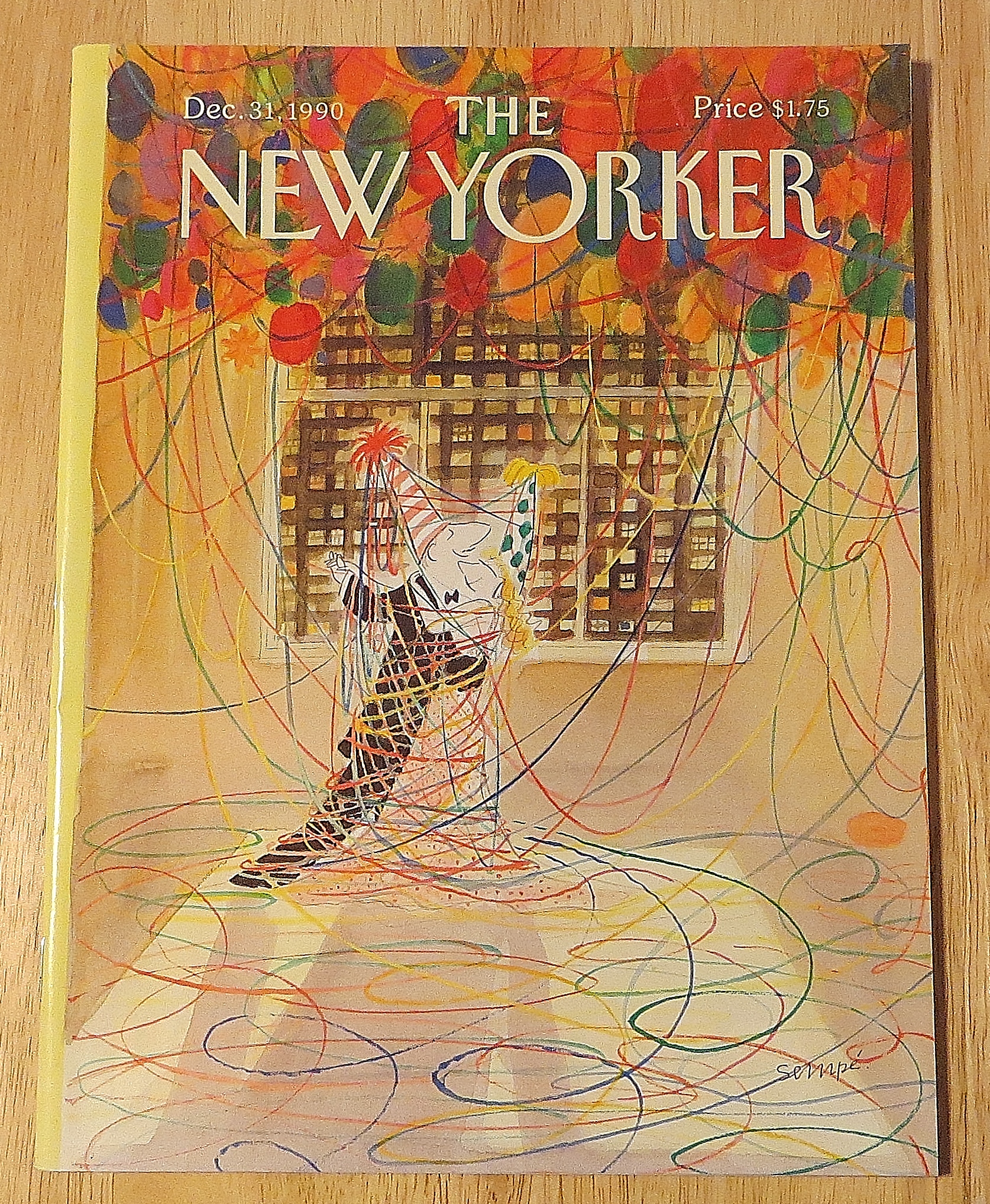 New Yorker Magazine December 31, 1990 Couple Dancing