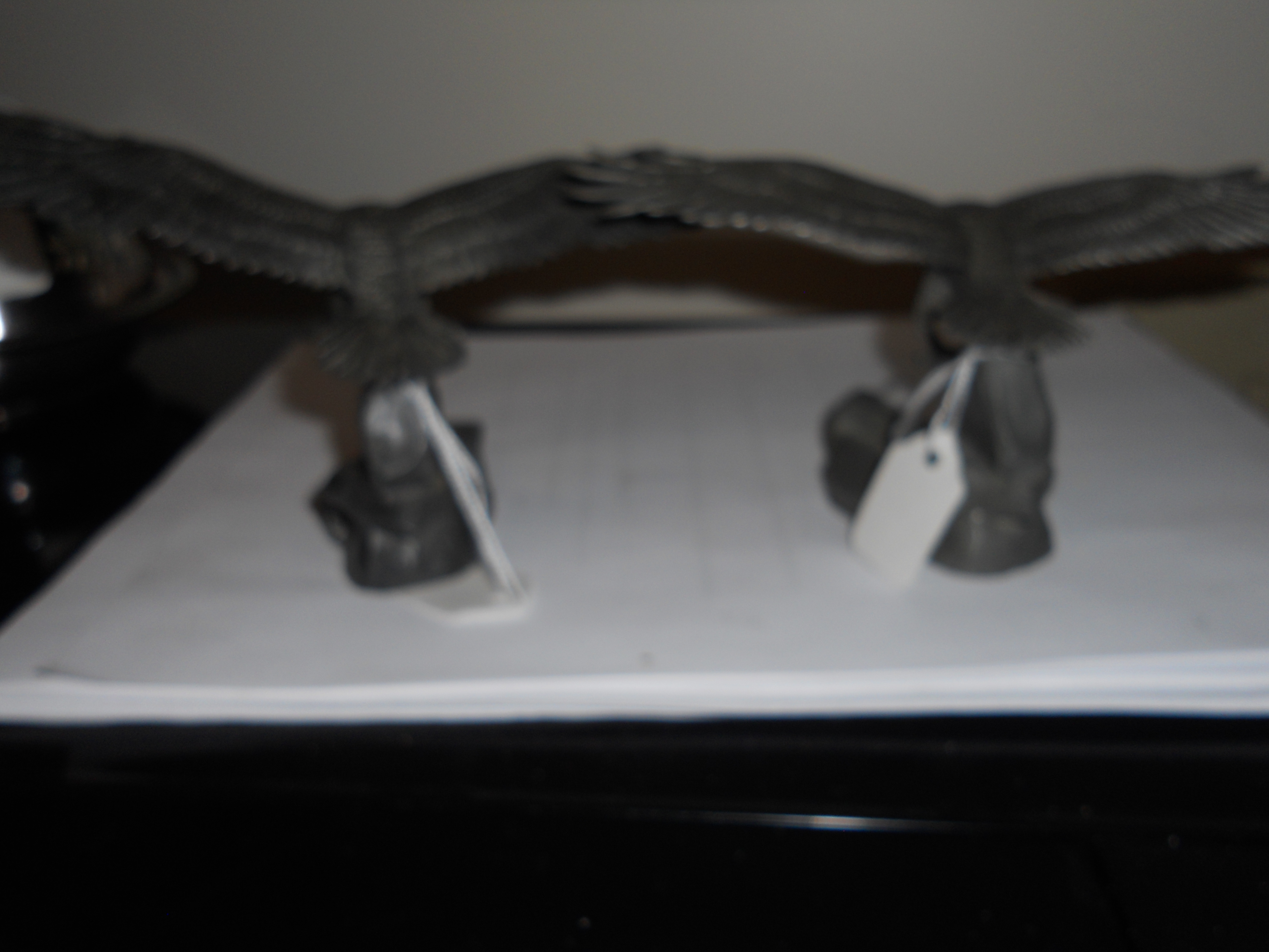 Eagle Figurines Pair R S Alloy 8355