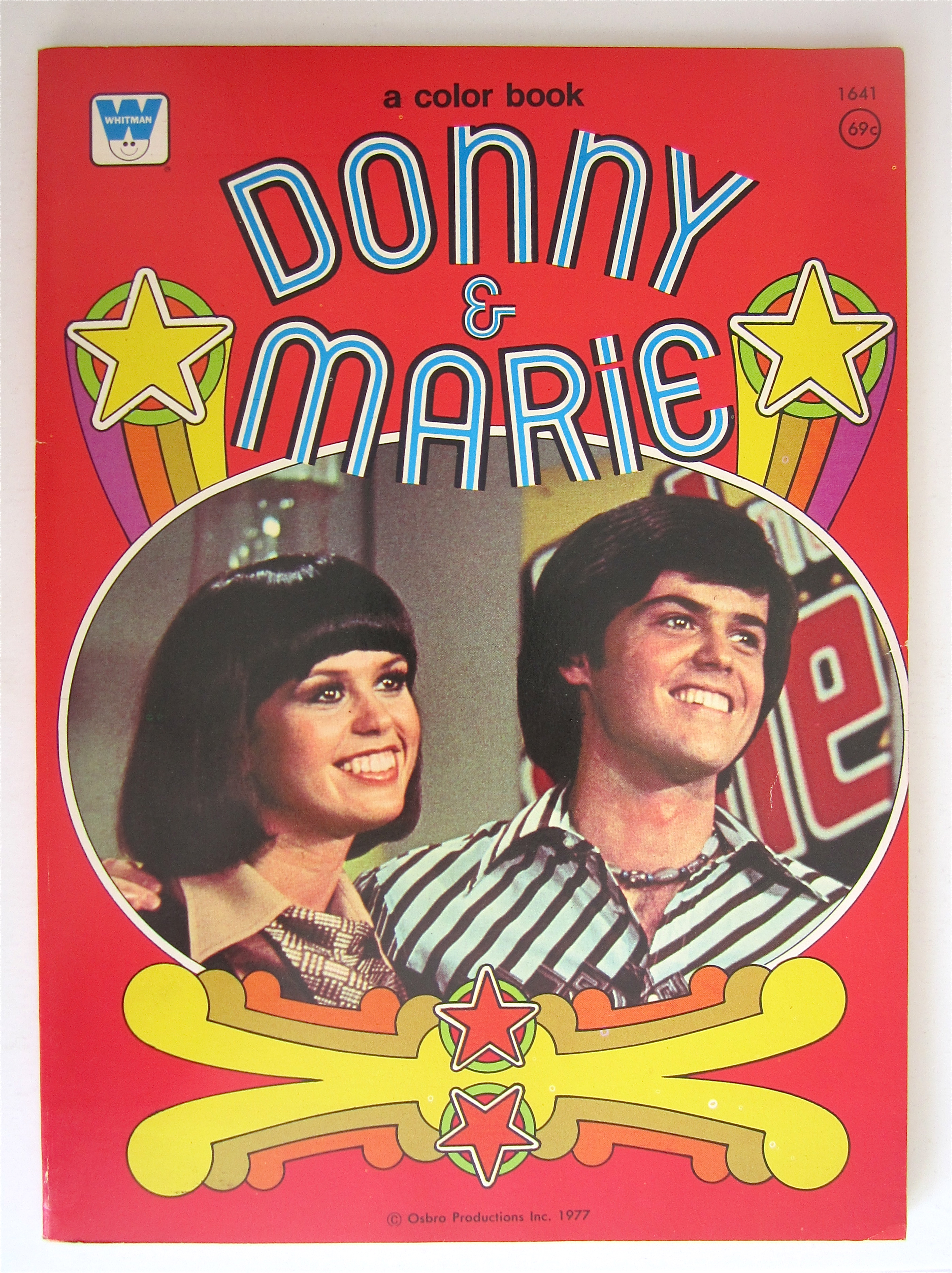 Donny & Marie Whitman Coloring Book 1977