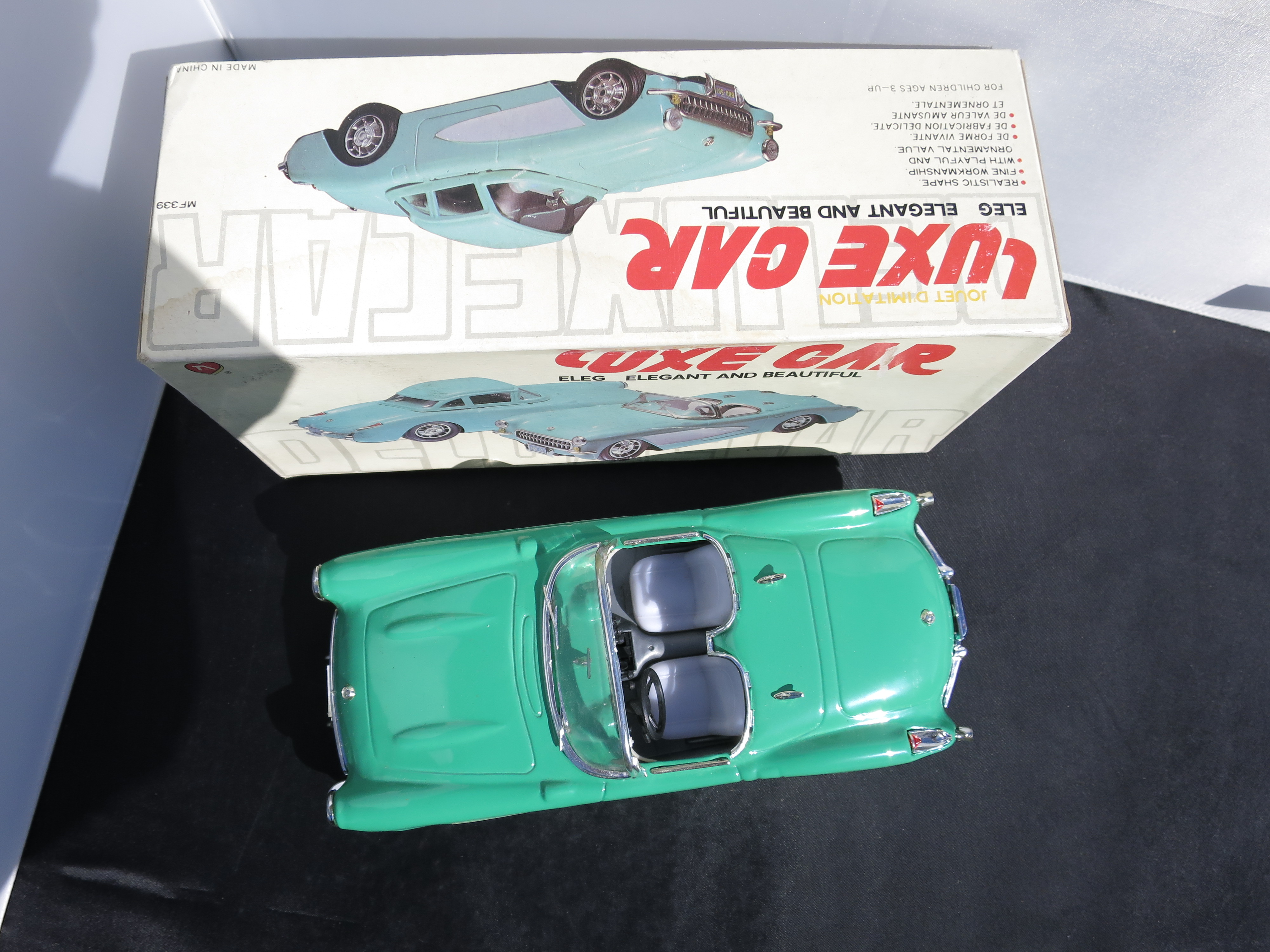 Scale Luxe Car Teal 1957 Corvette Convertible MIB