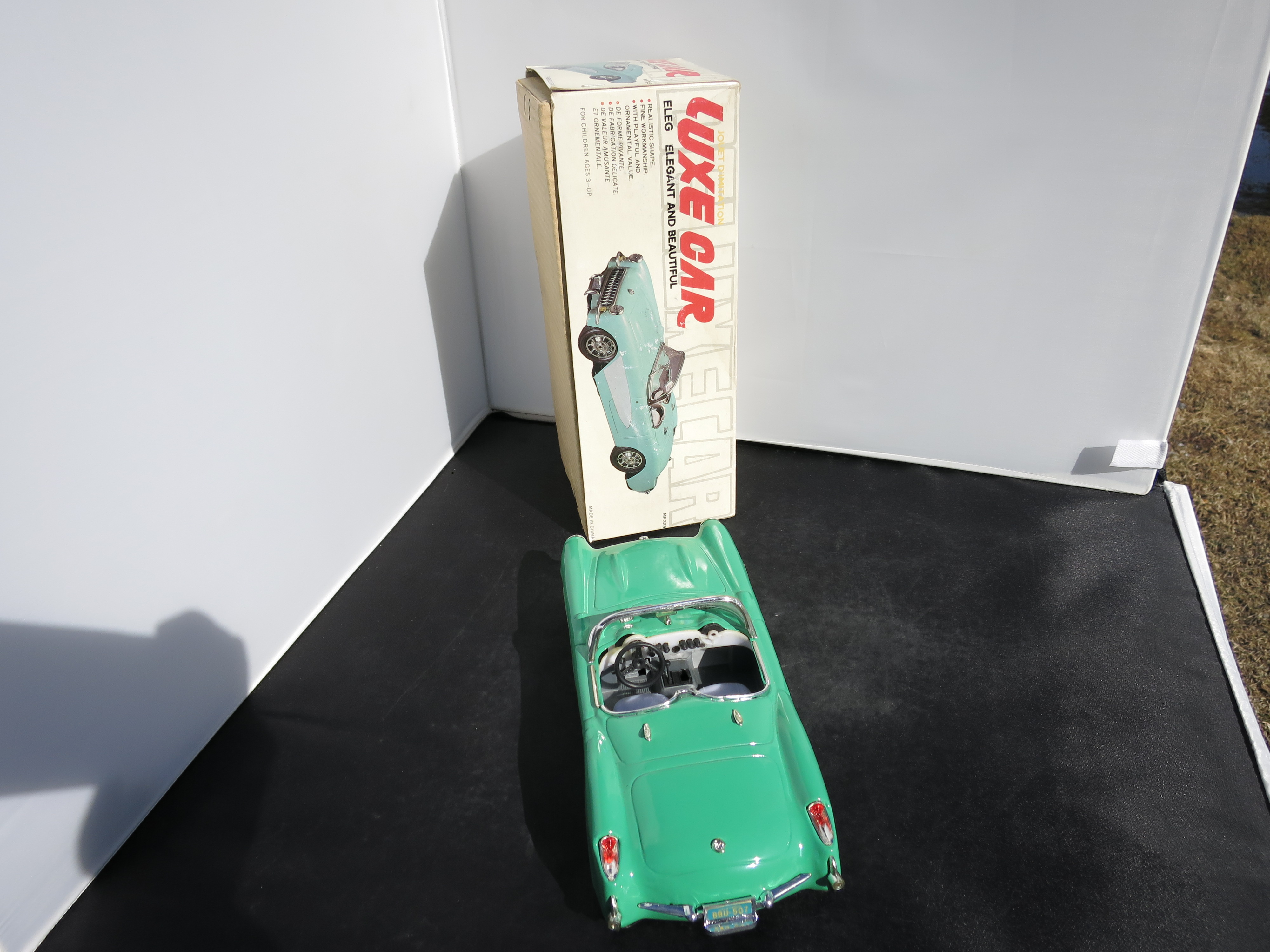 Scale Luxe Car Teal 1957 Corvette Convertible MIB