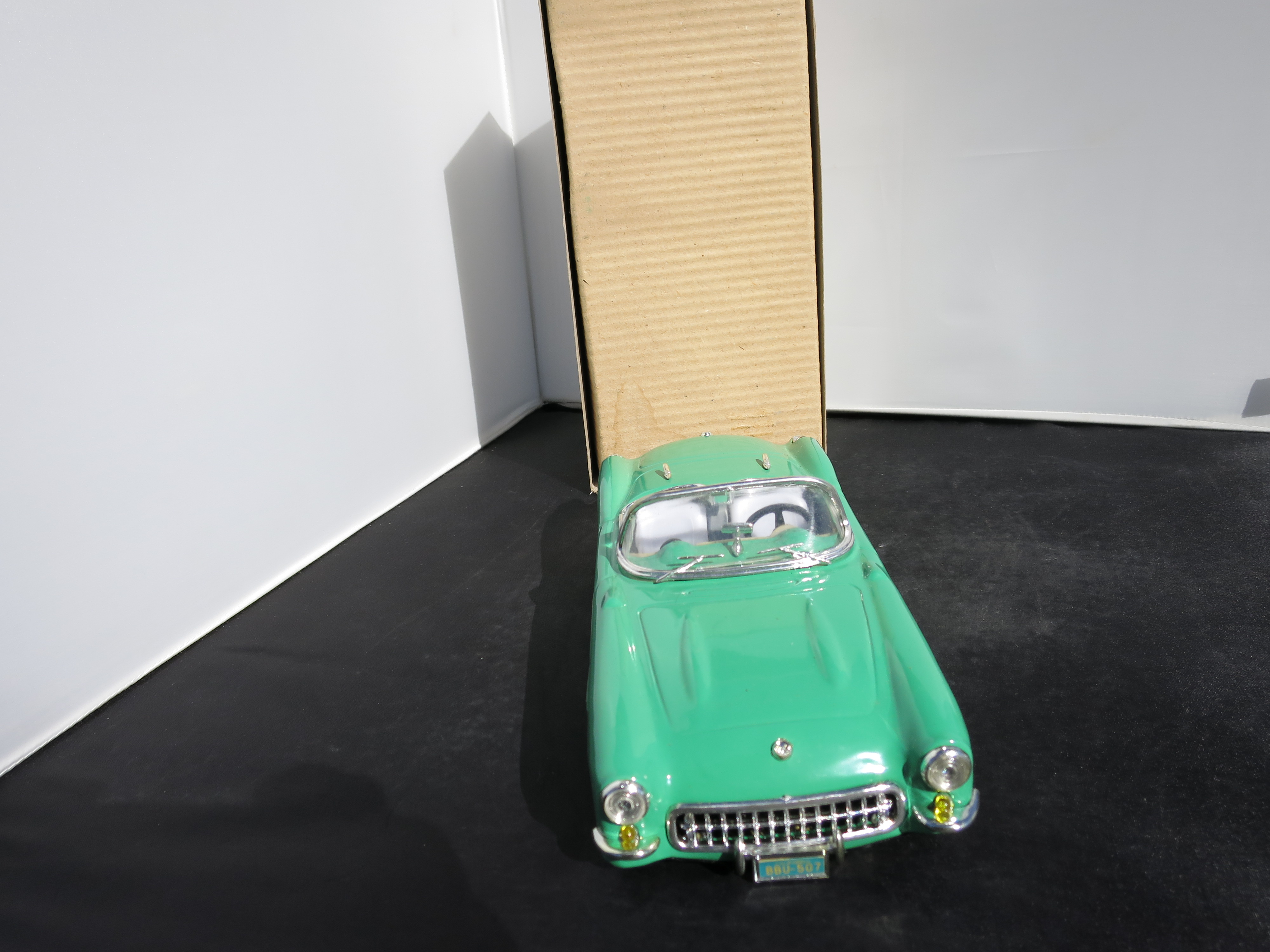 Scale Luxe Car Teal 1957 Corvette Convertible MIB