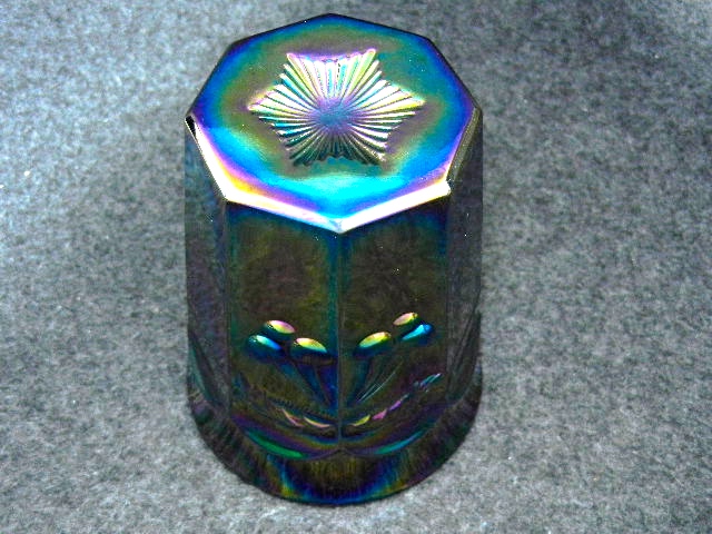 Carnival Glass Tumbler Cherry and Cable Pattern