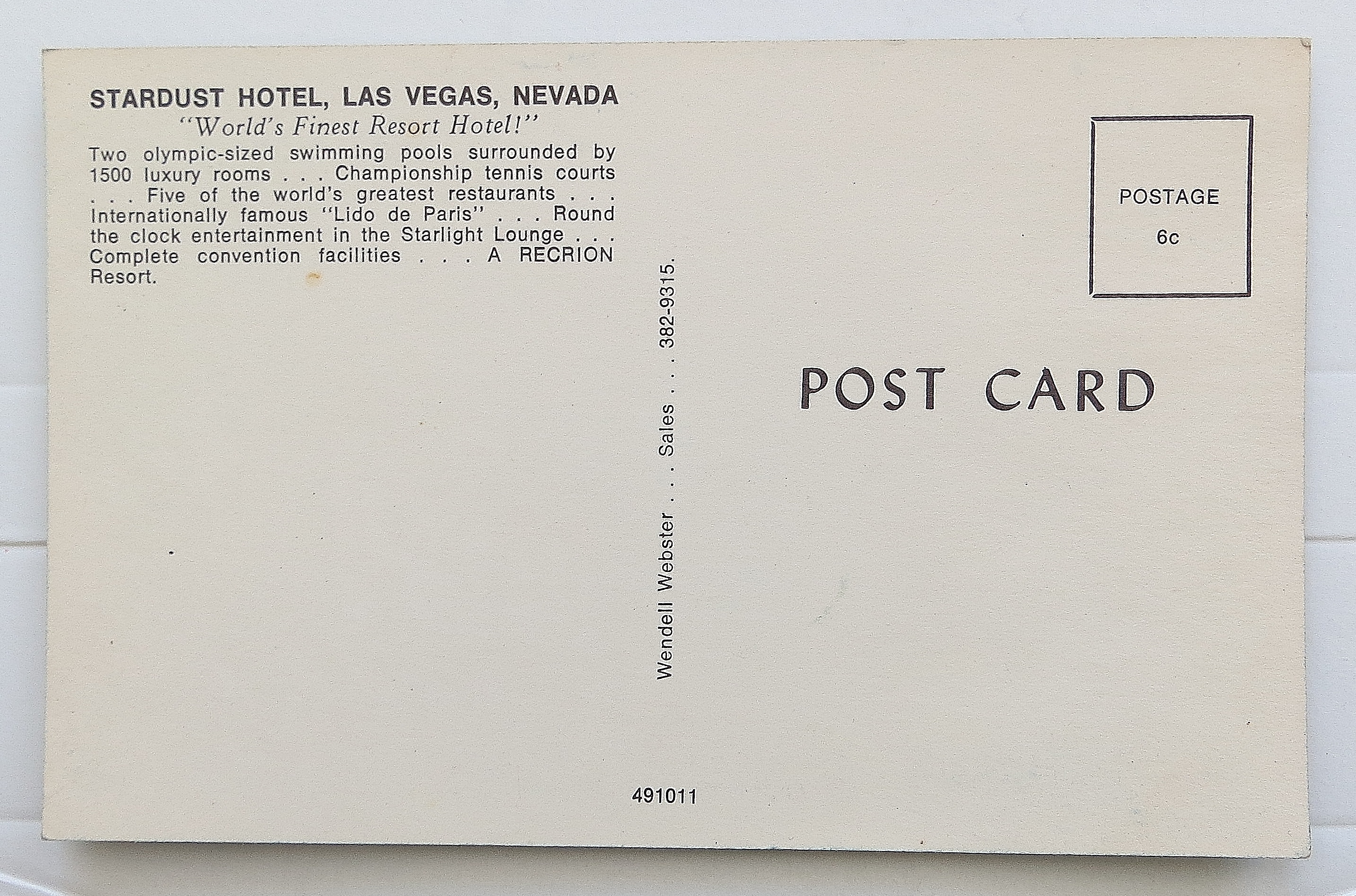 Stardust Hotel, Las Vegas, Nevada