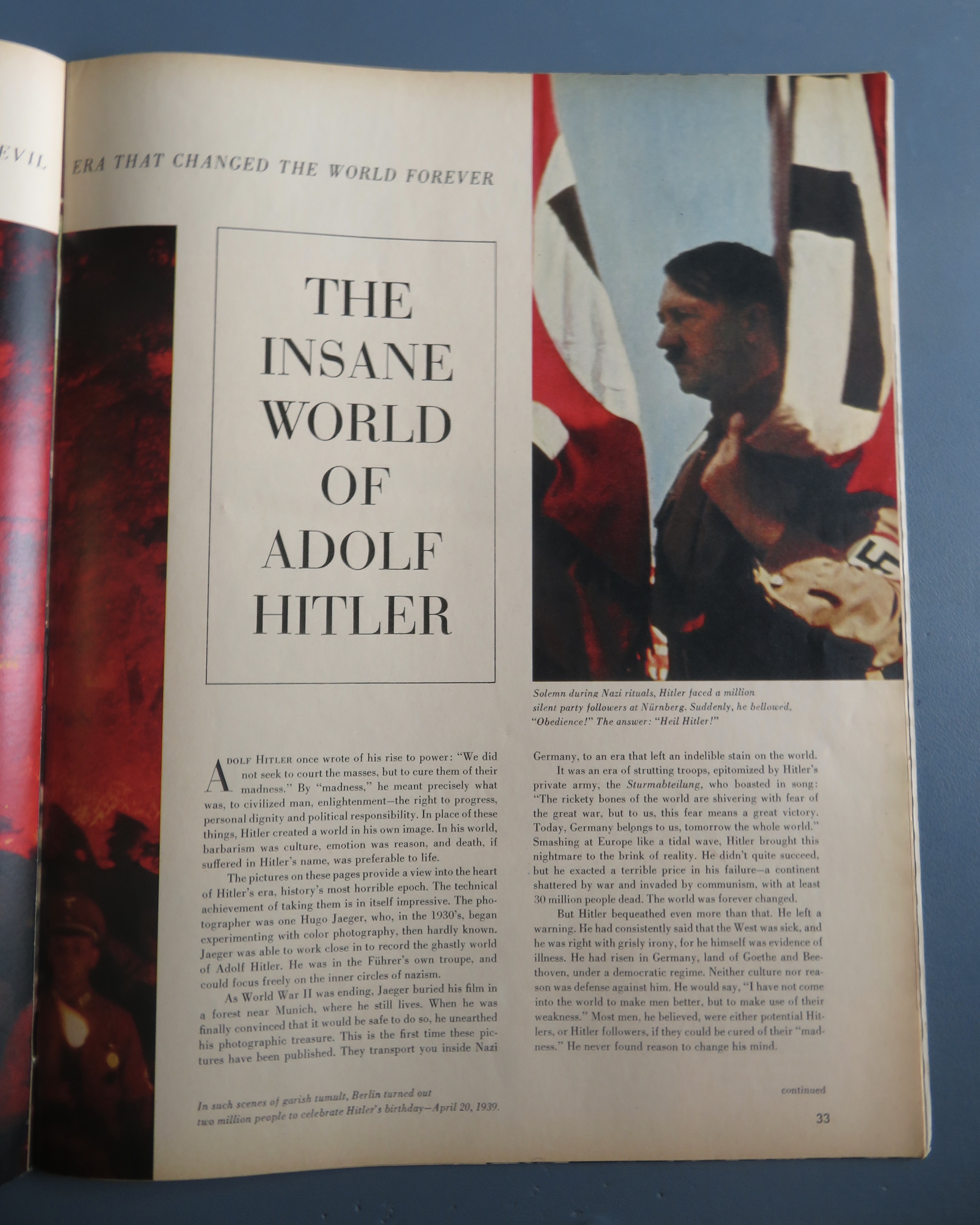 Look Magazine January 6, 1959 Adolf Hitler